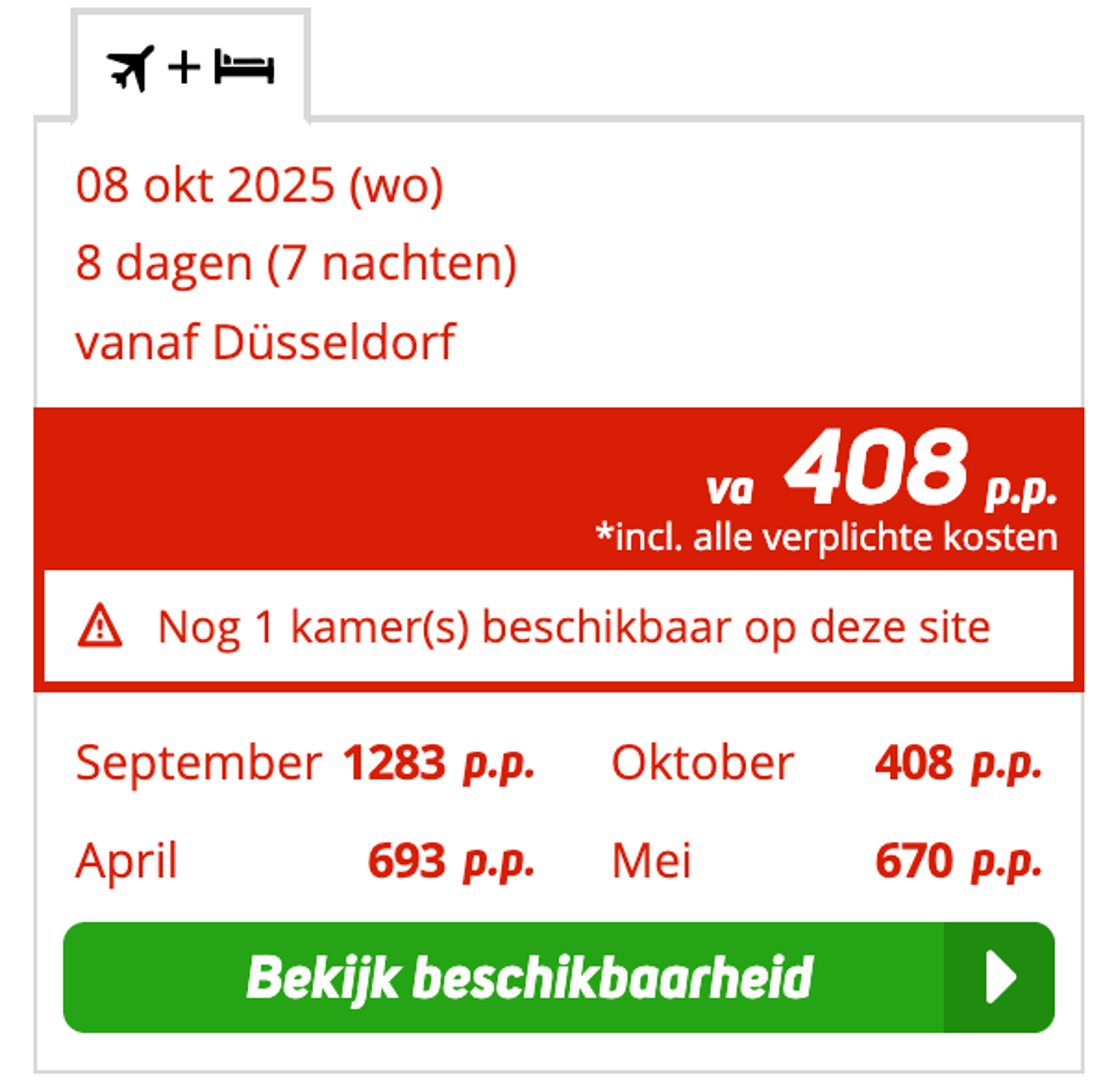 Boekingsvoorbeeld