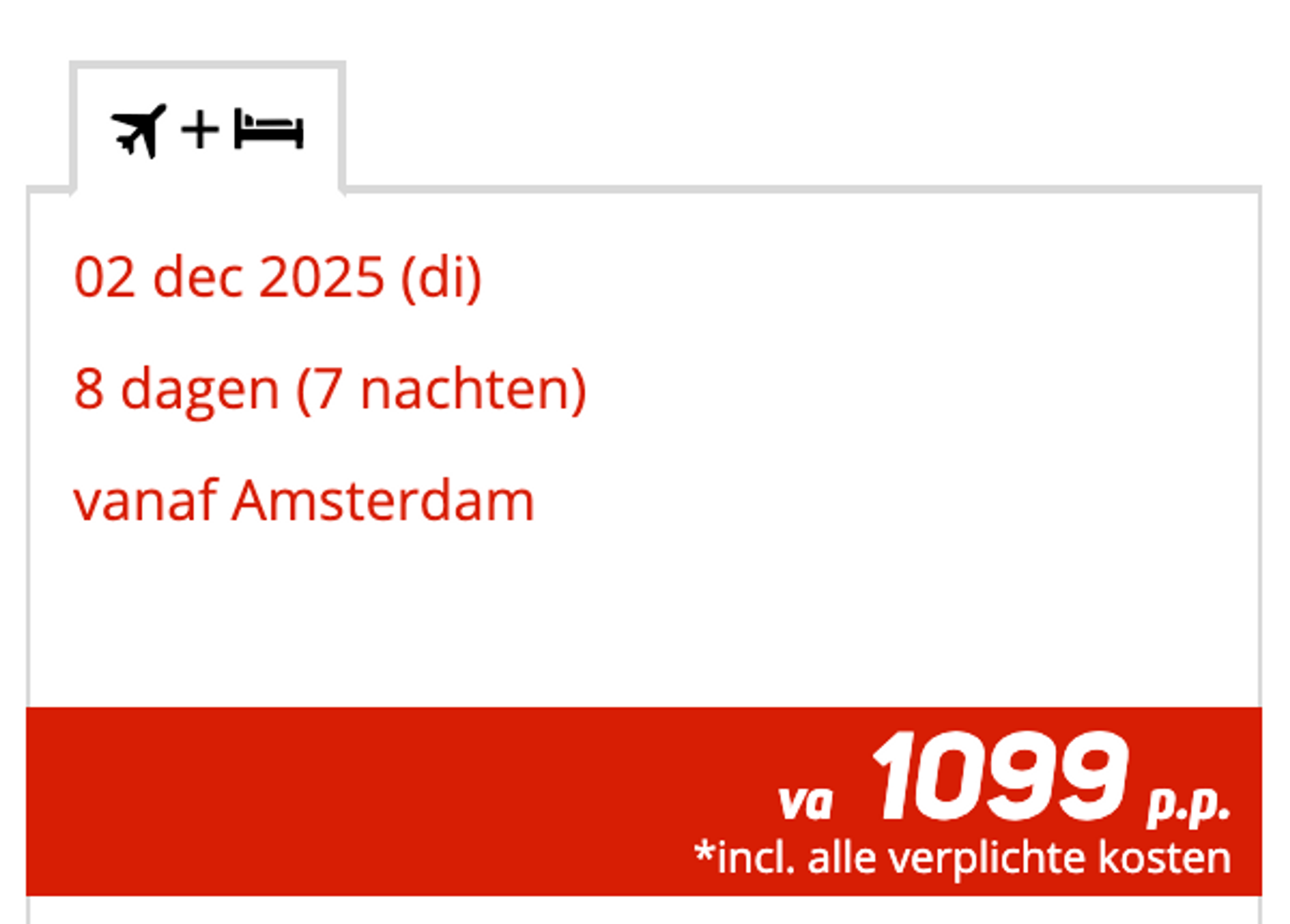 Boekingsvoorbeeld