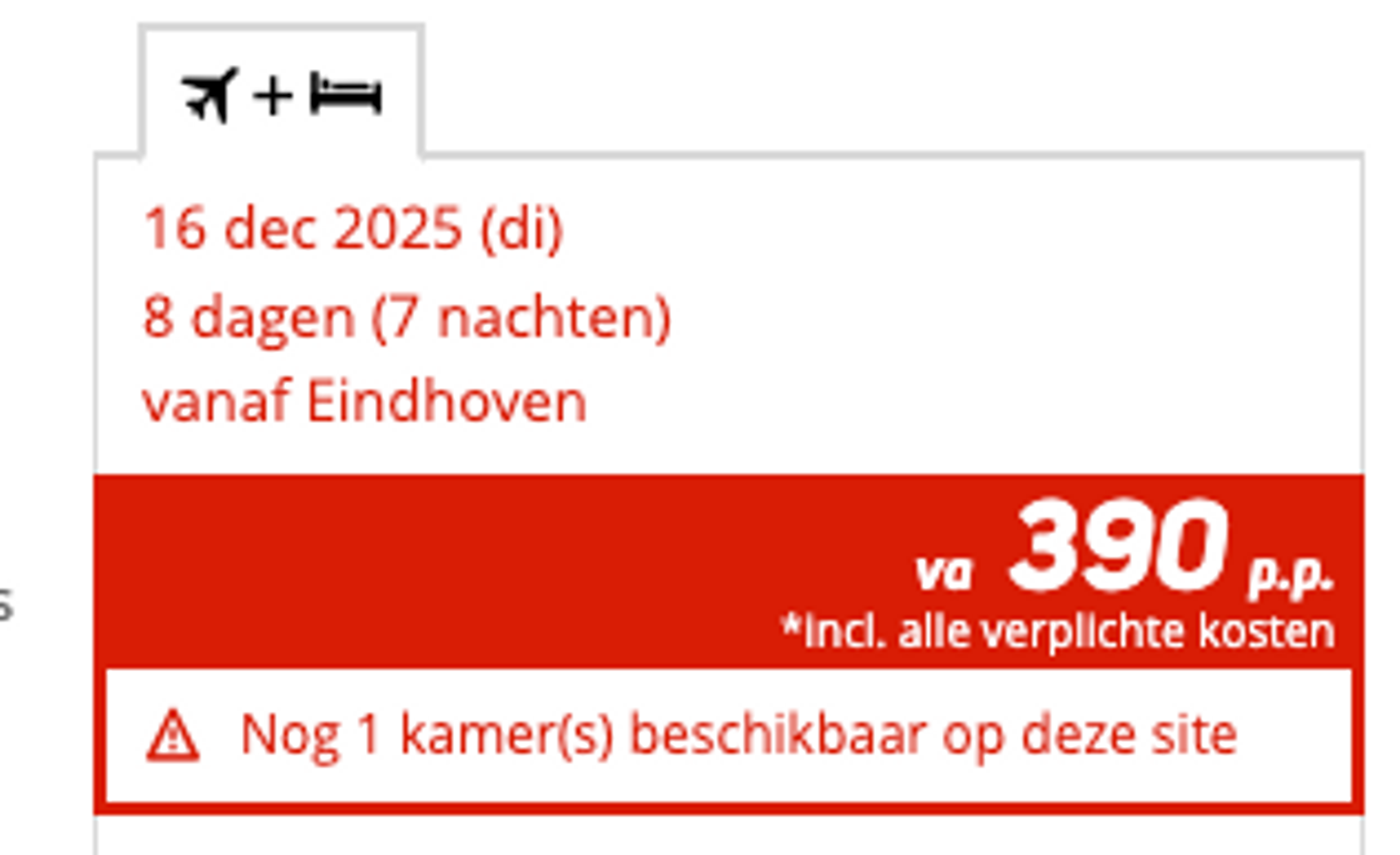 Boekingsvoorbeeld