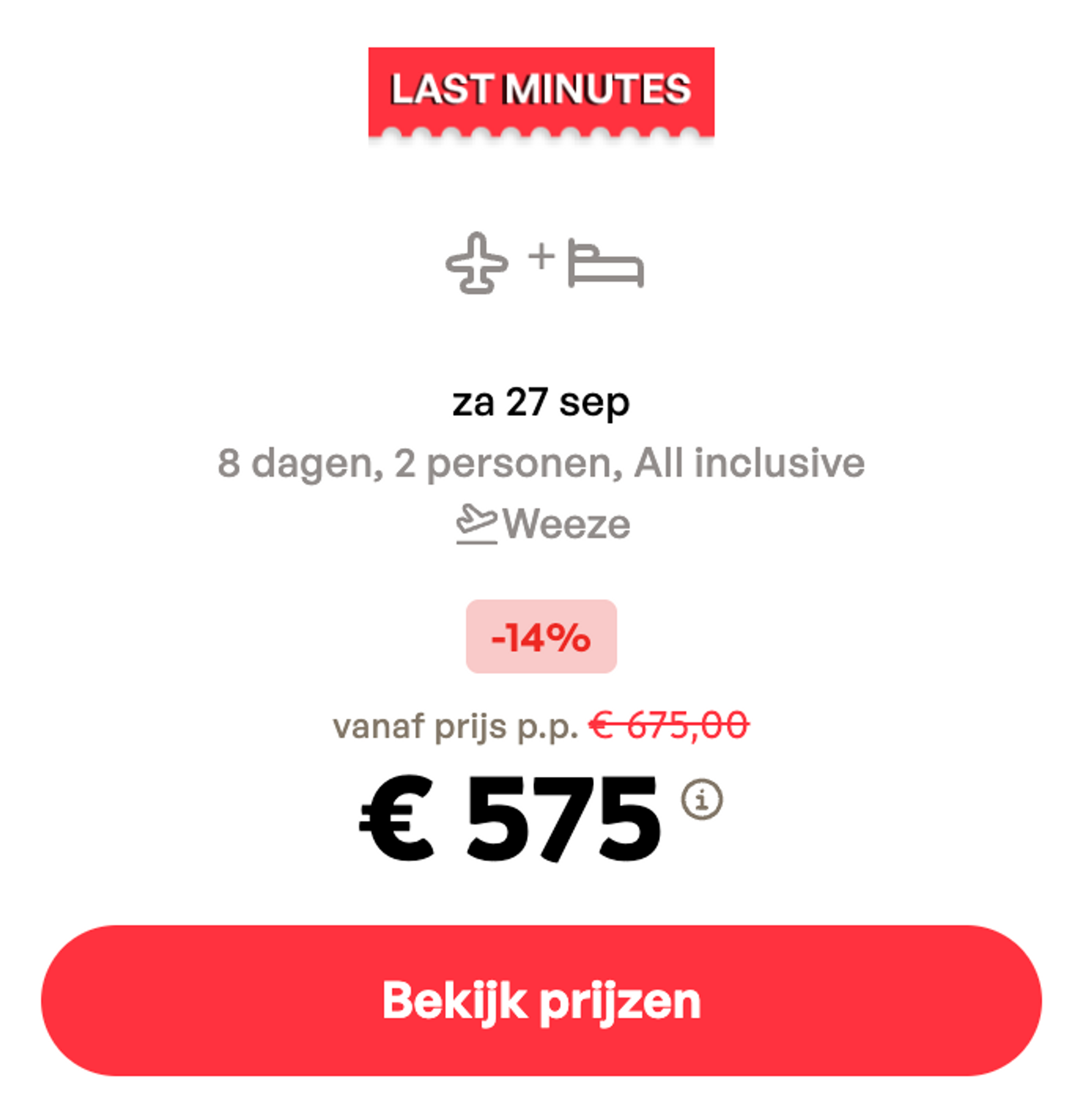Boekingsvoorbeeld