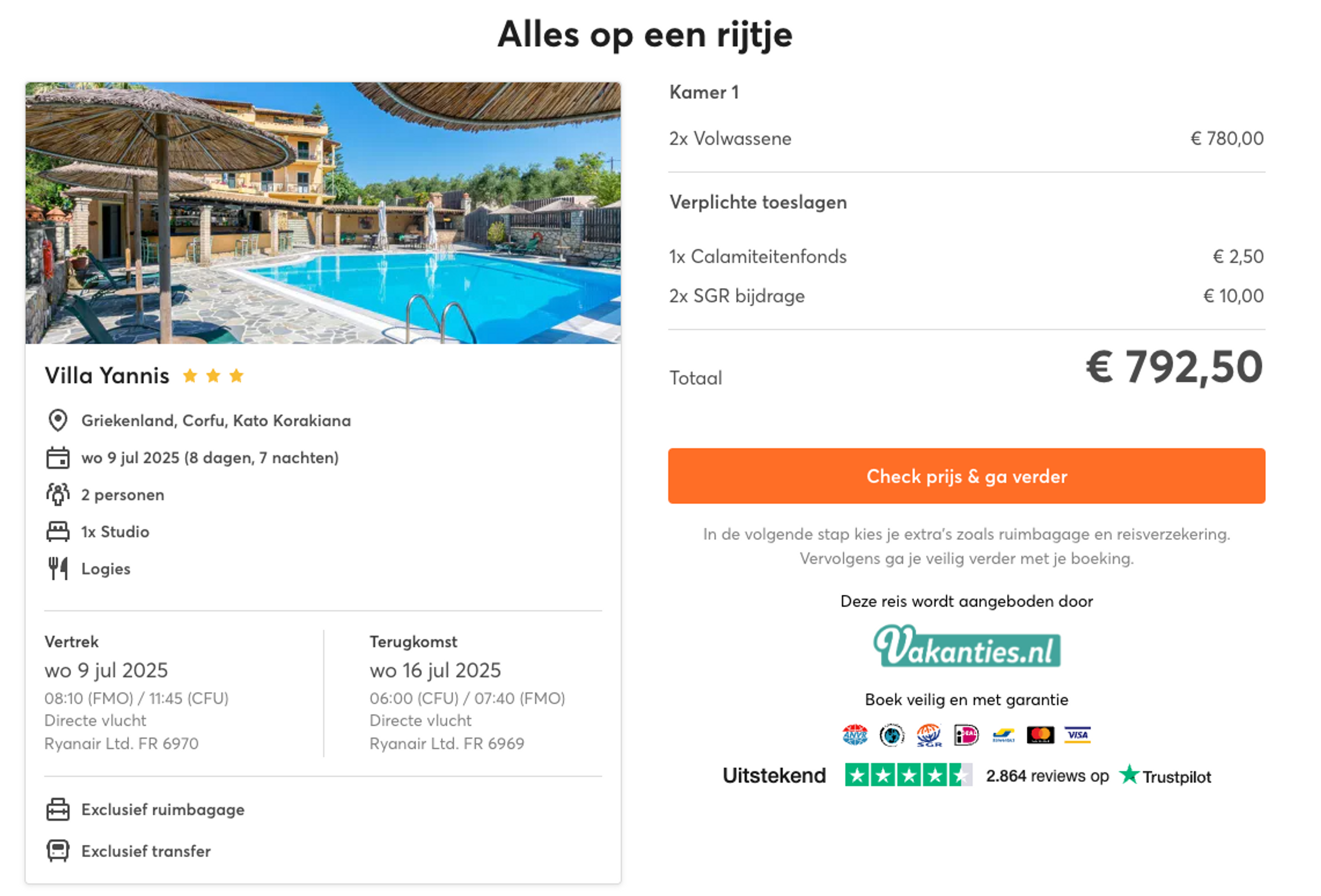 Boekingsvoorbeeld