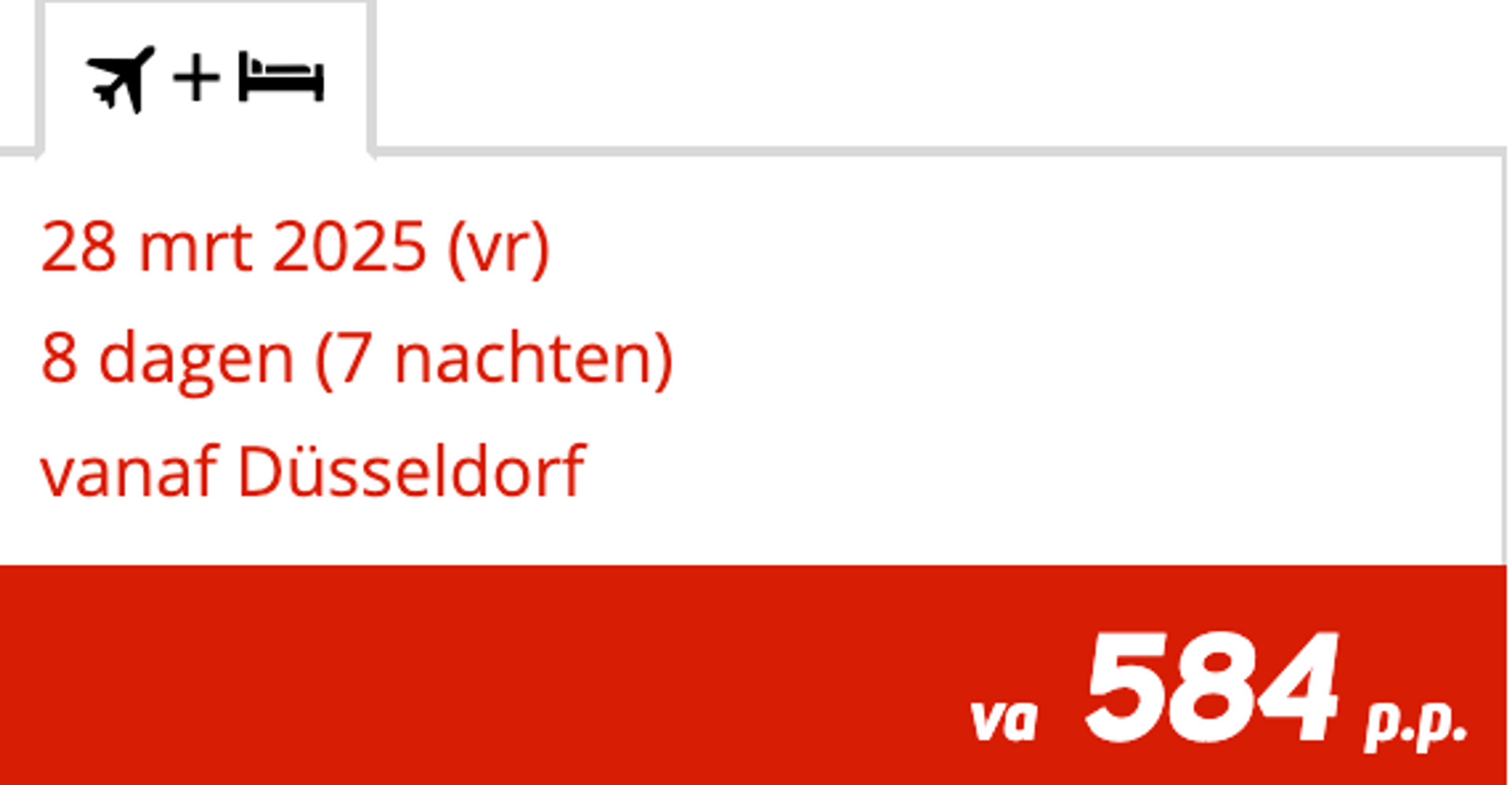 Boekingsvoorbeeld