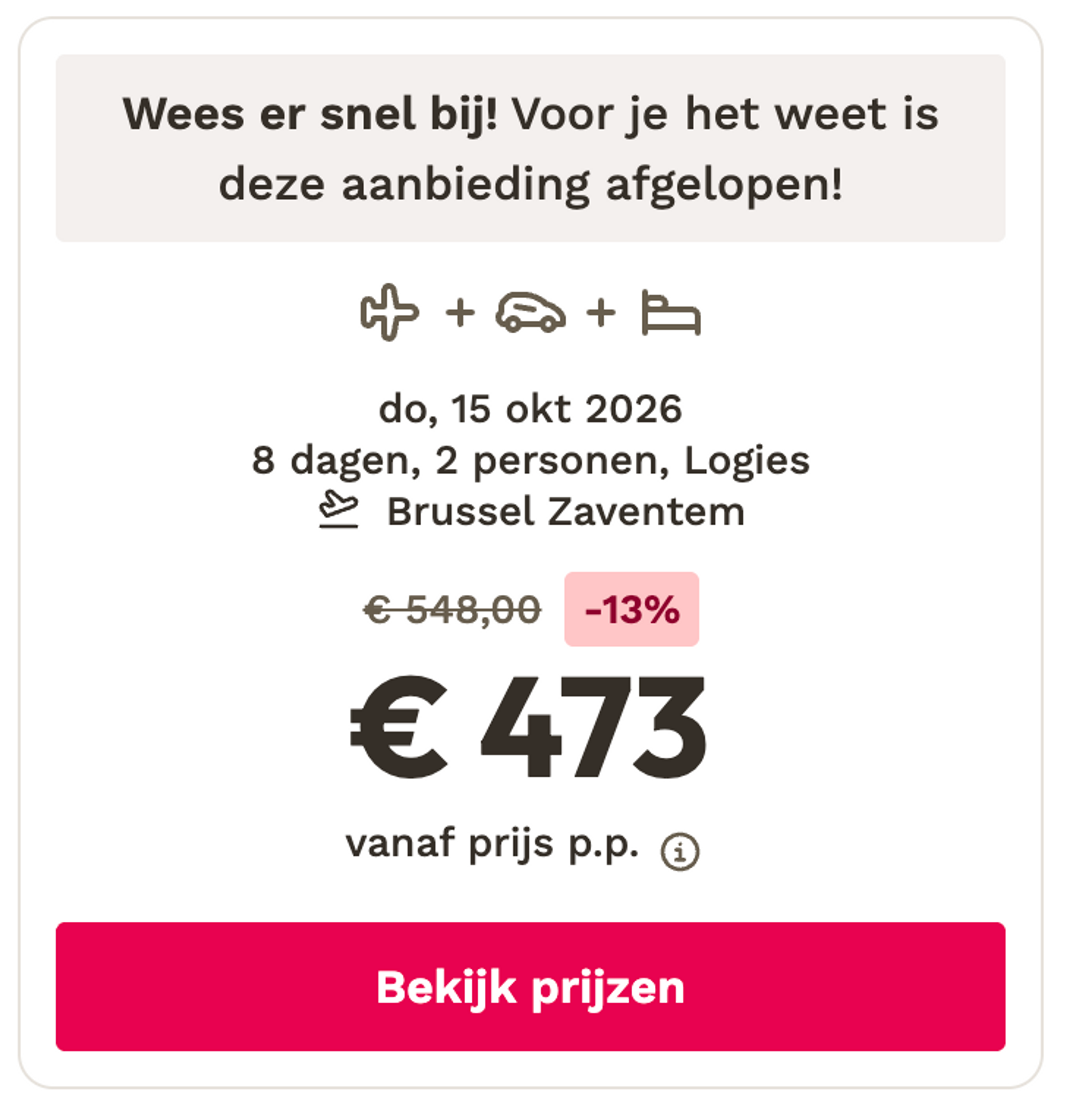 Boekingsvoorbeeld