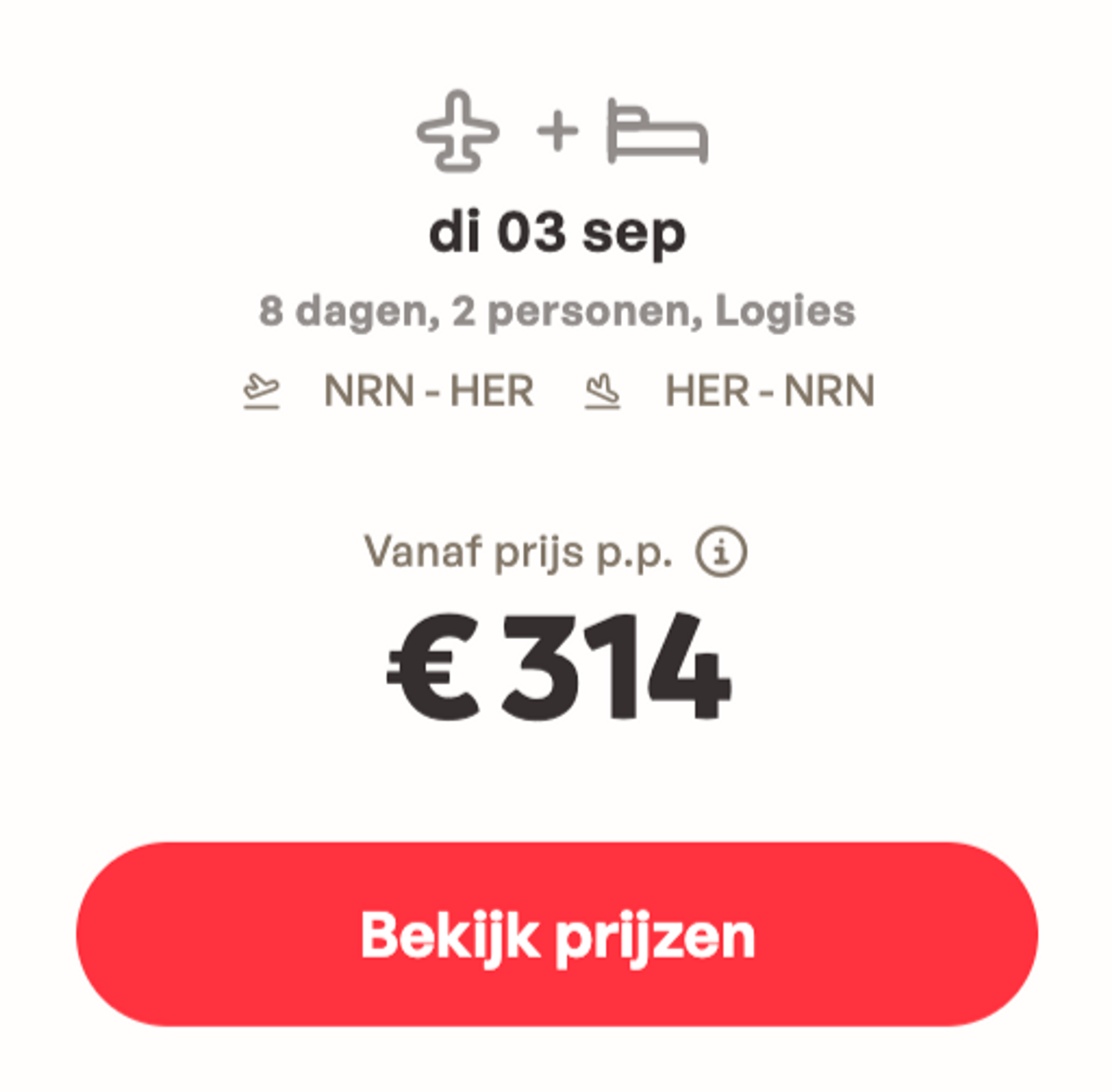 Boekingsvoorbeeld