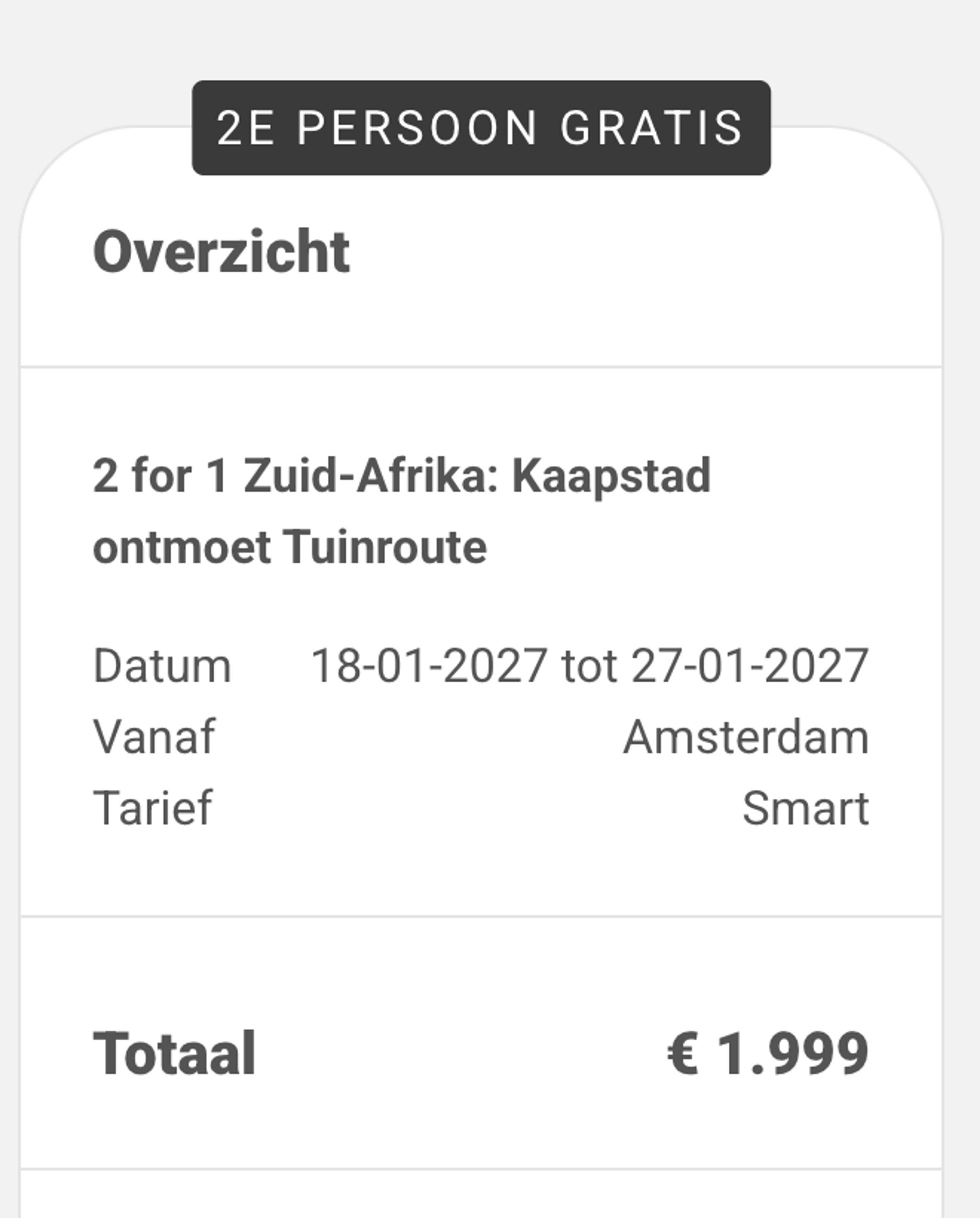 Boekingsvoorbeeld