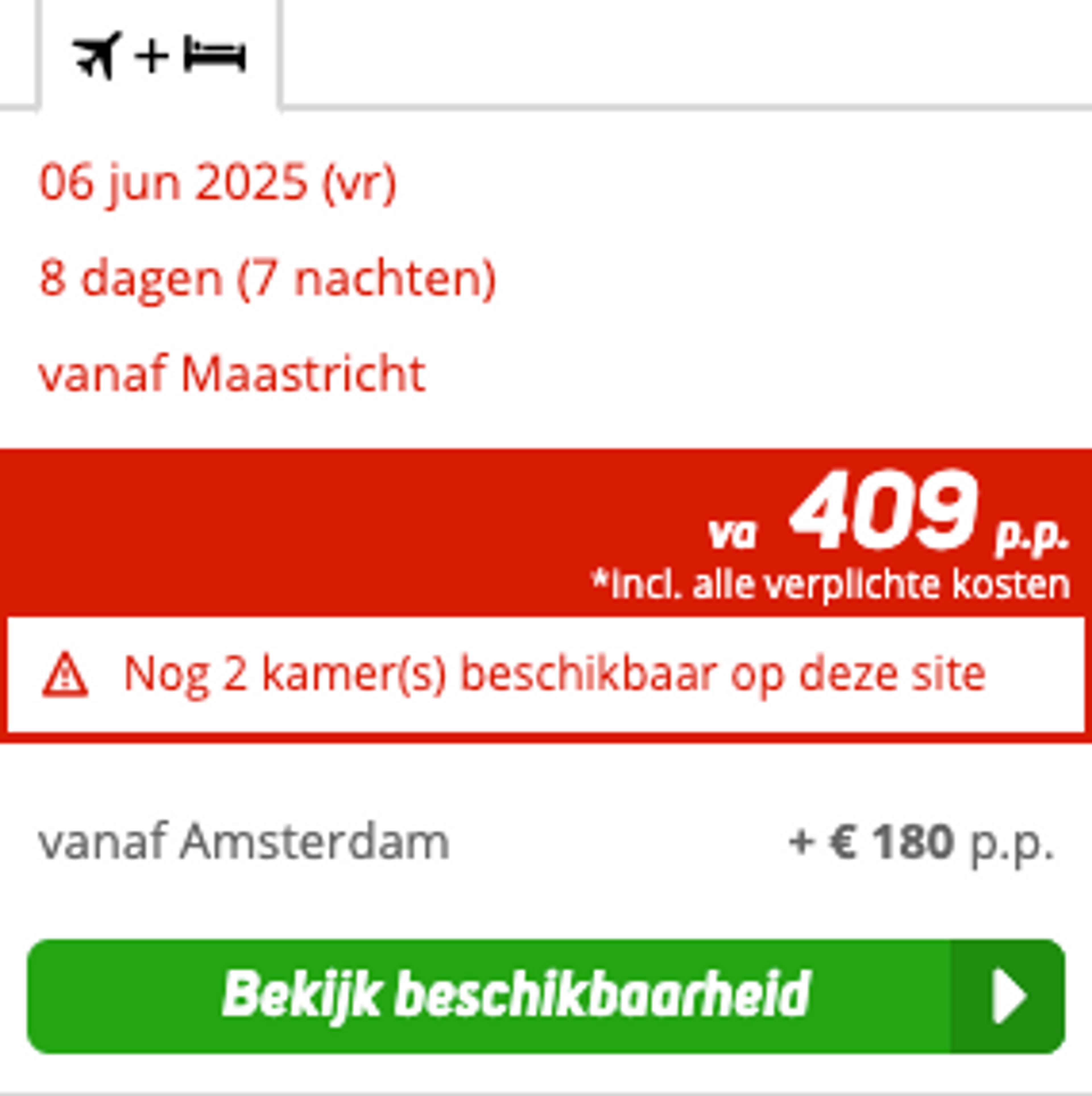 Boekingsvoorbeeld
