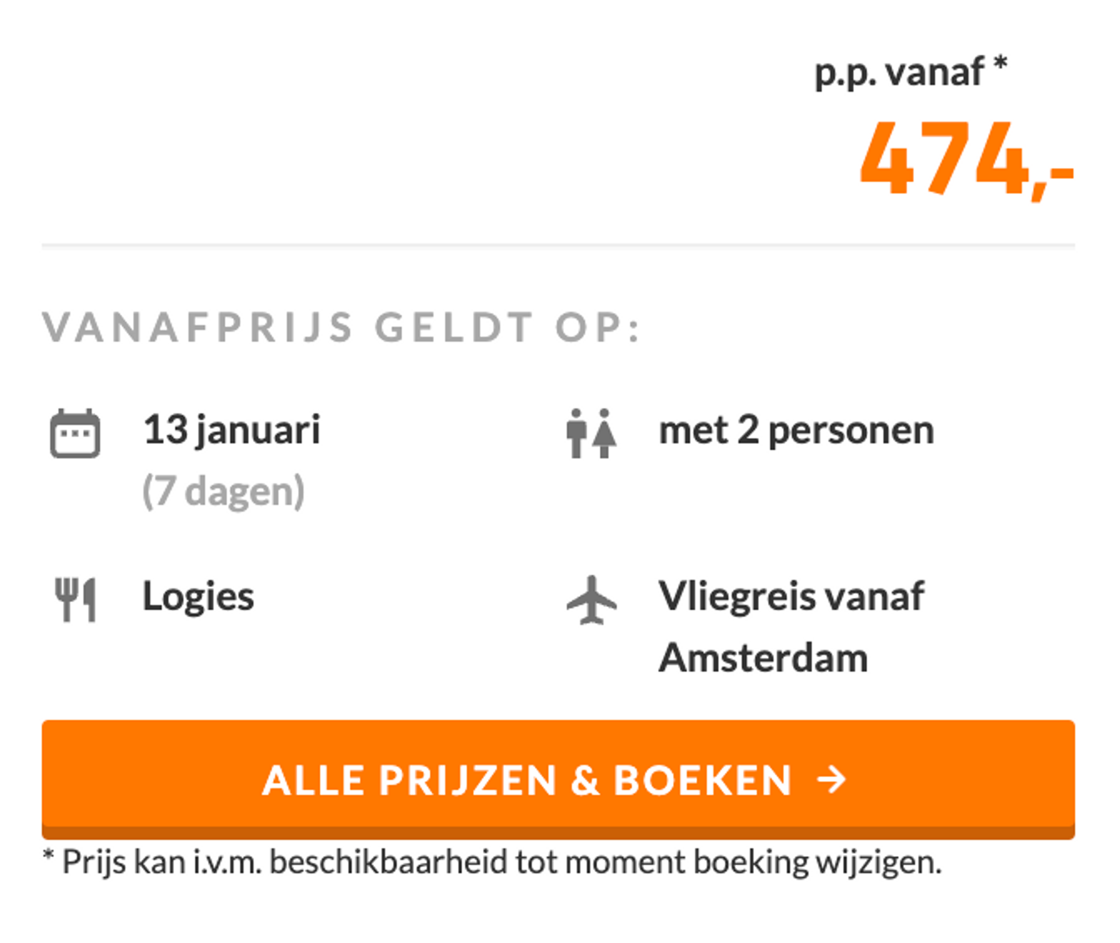 Boekingsvoorbeeld