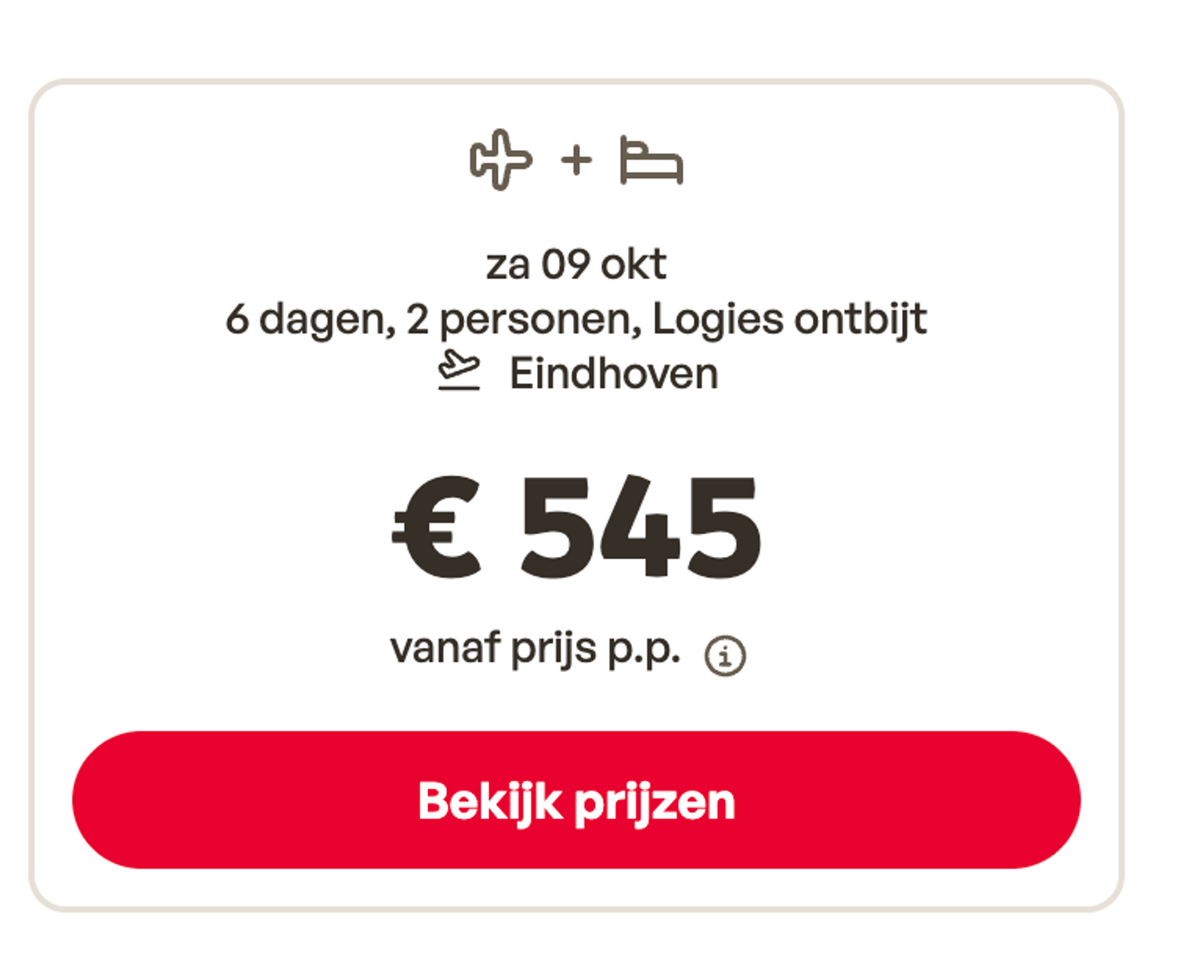 Boekingsvoorbeeld