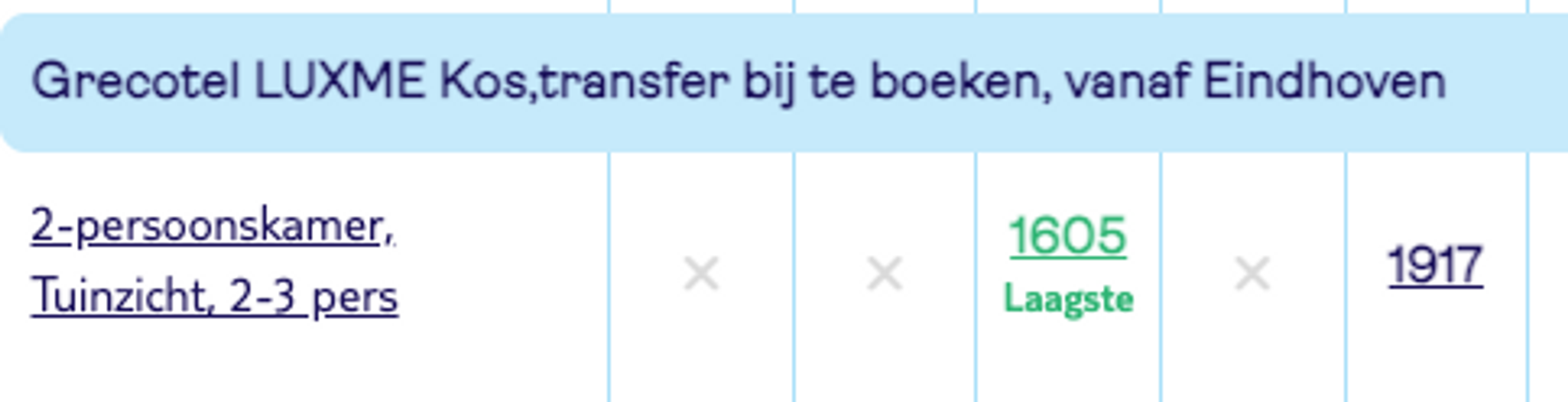 Boekingsvoorbeeld