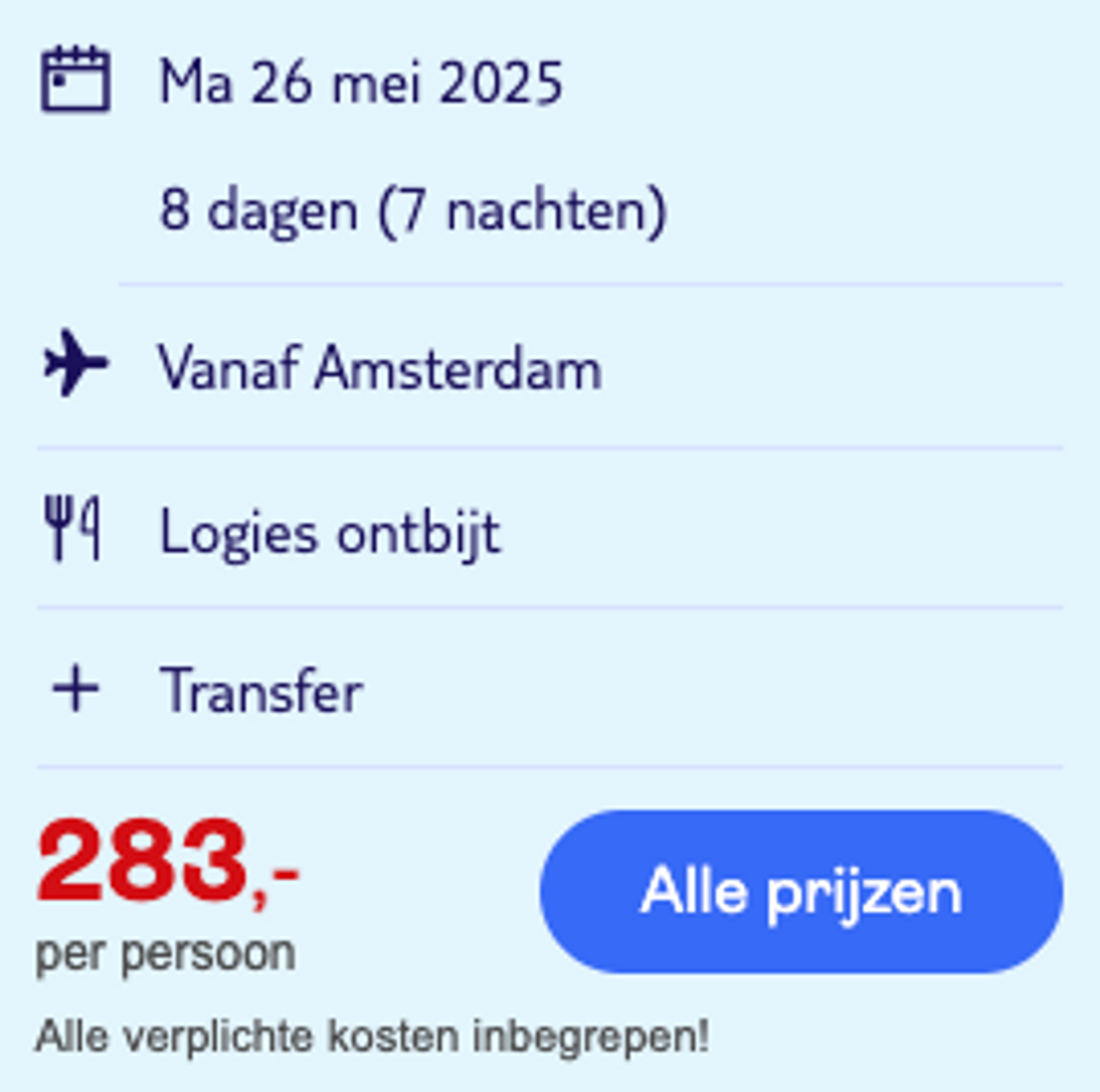 Boekingsvoorbeeld