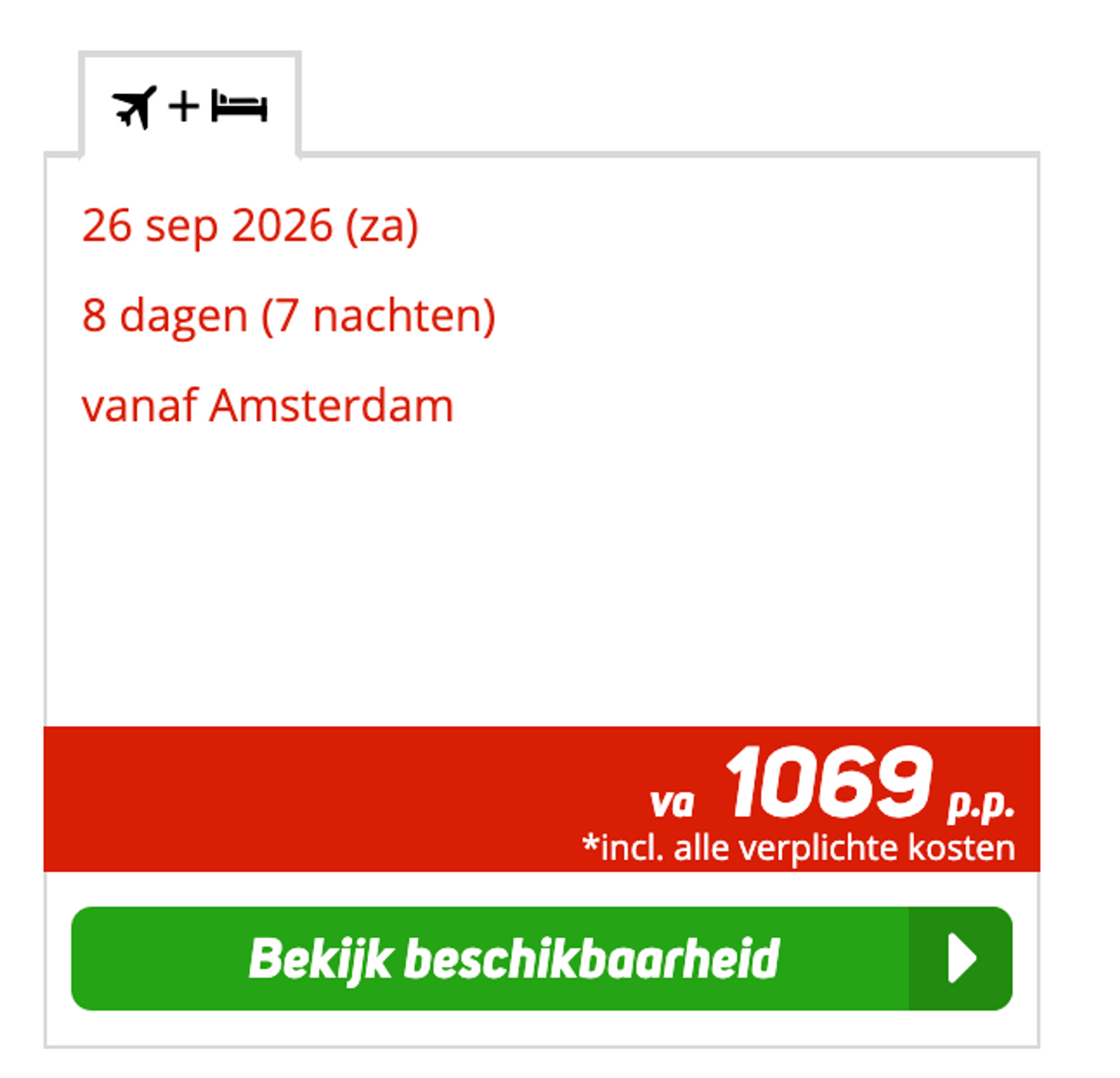Boekingsvoorbeeld