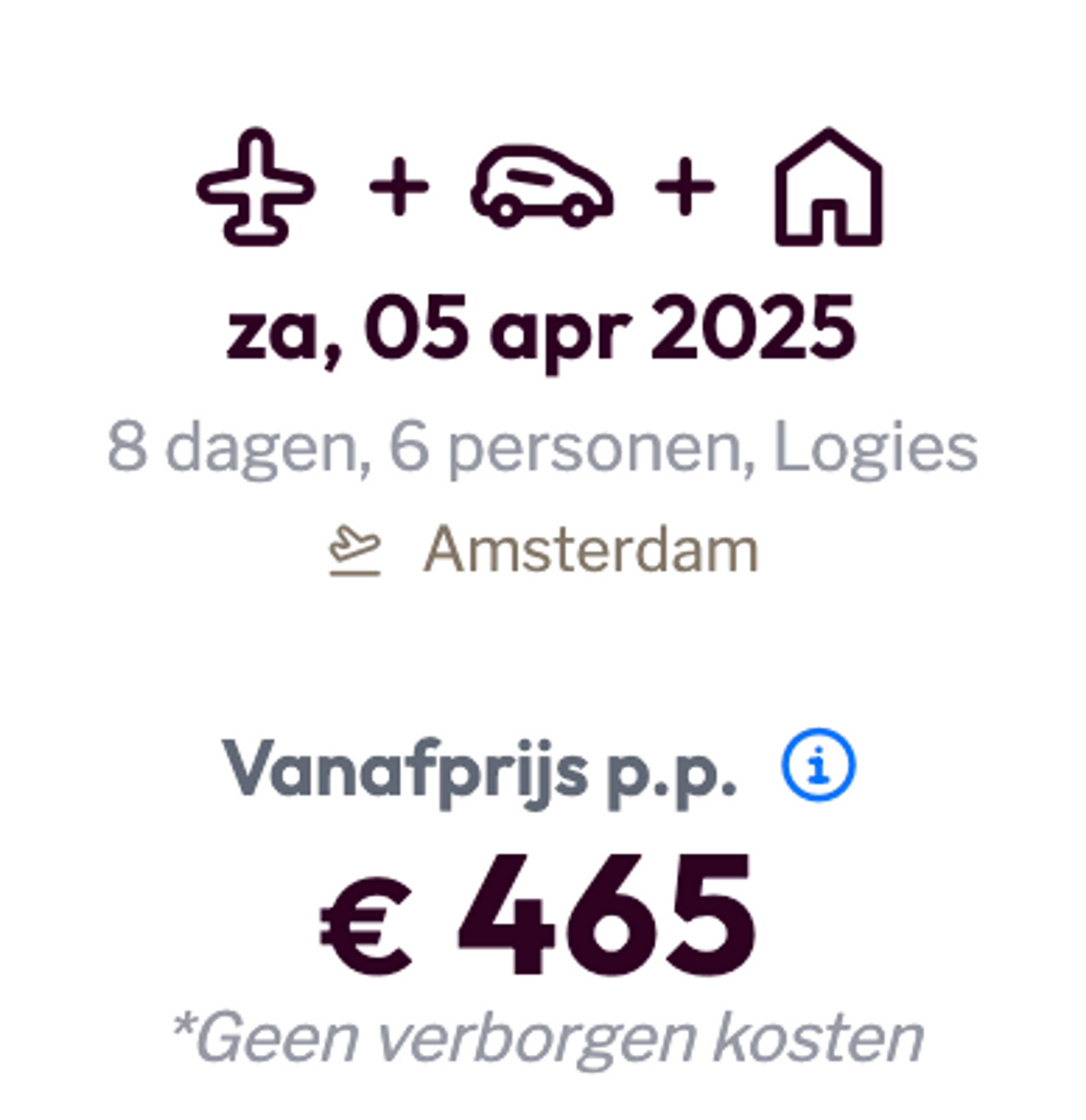 Boekingsvoorbeeld