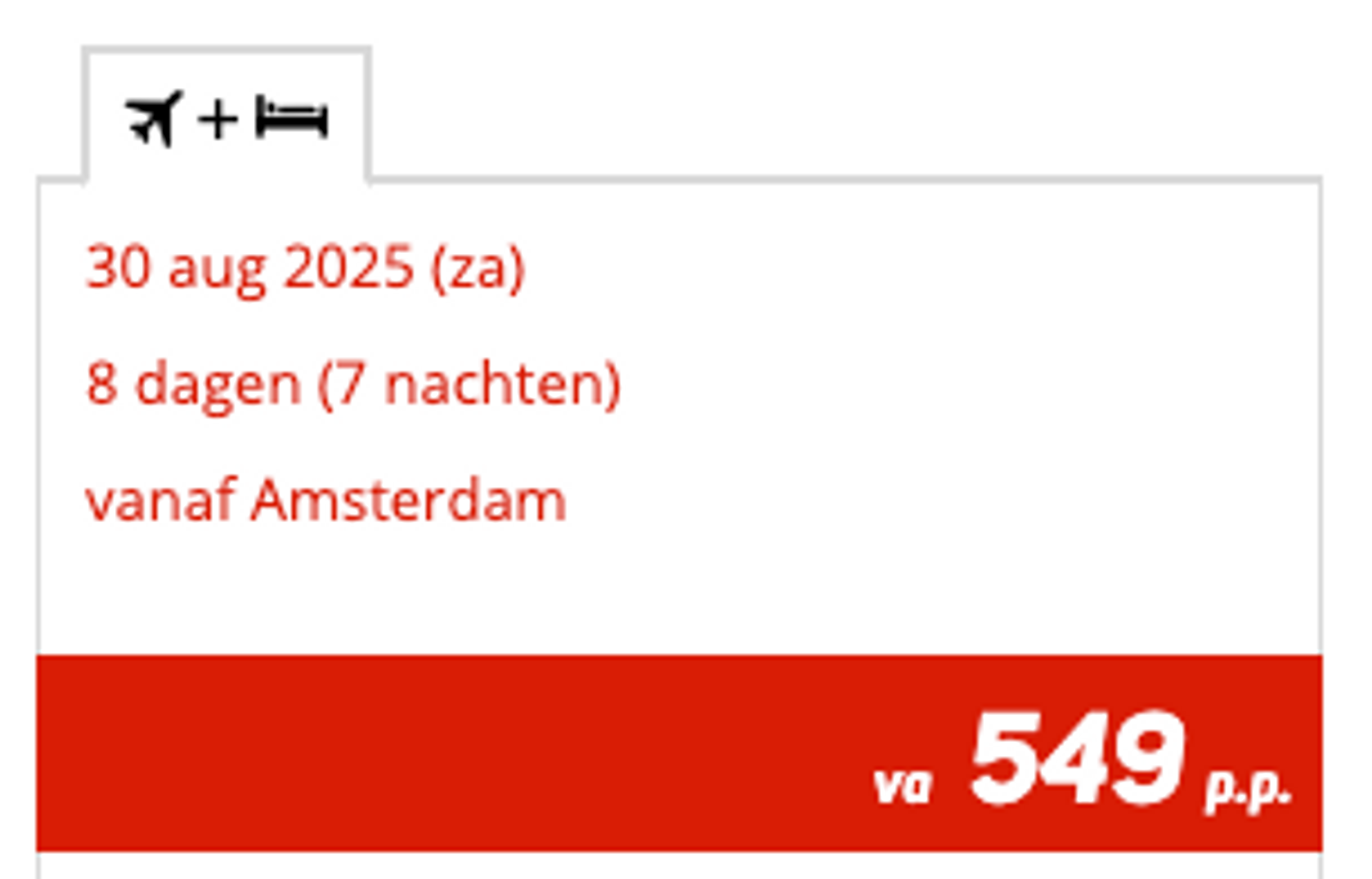 Boekingsvoorbeeld
