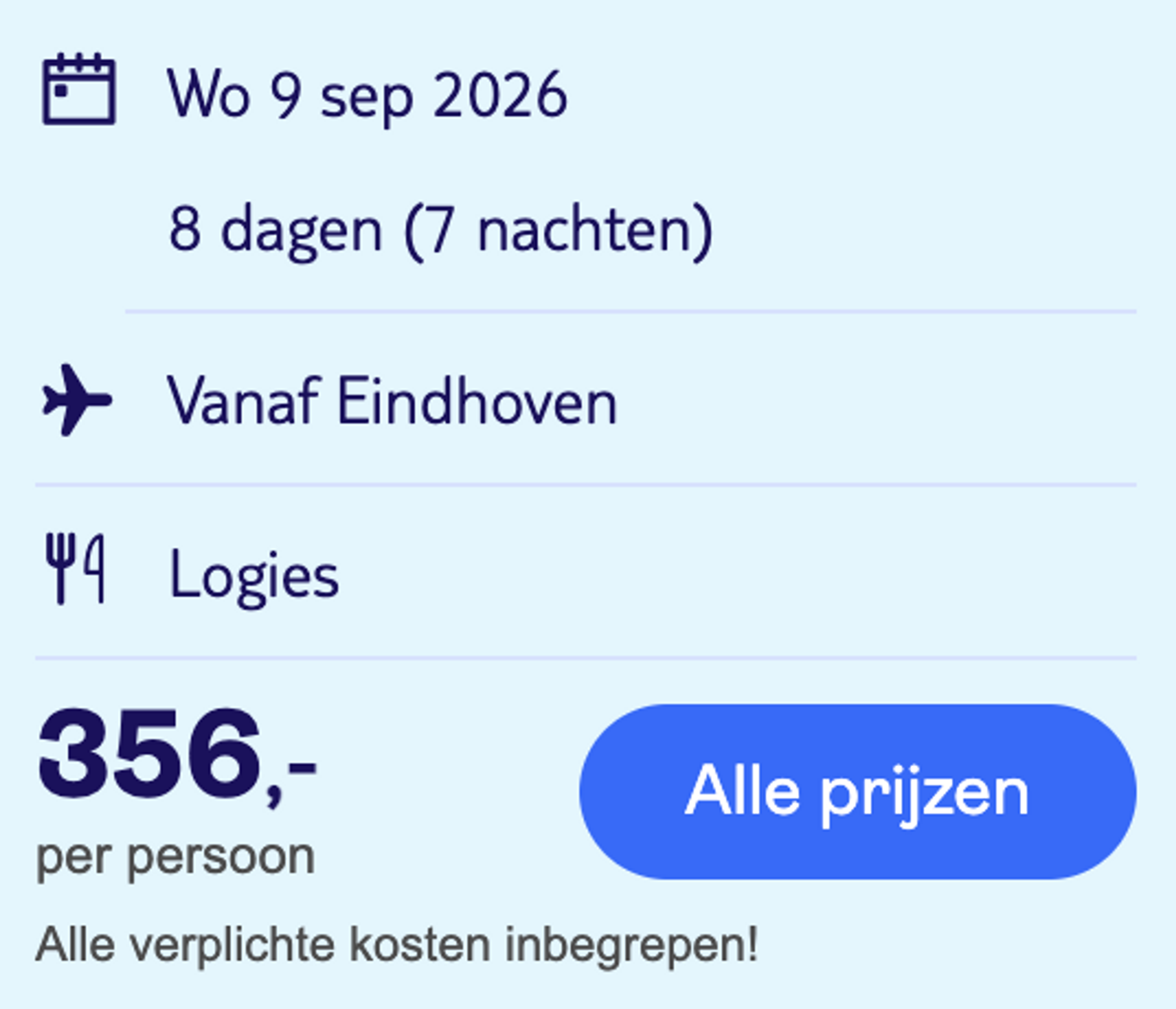 Boekingsvoorbeeld