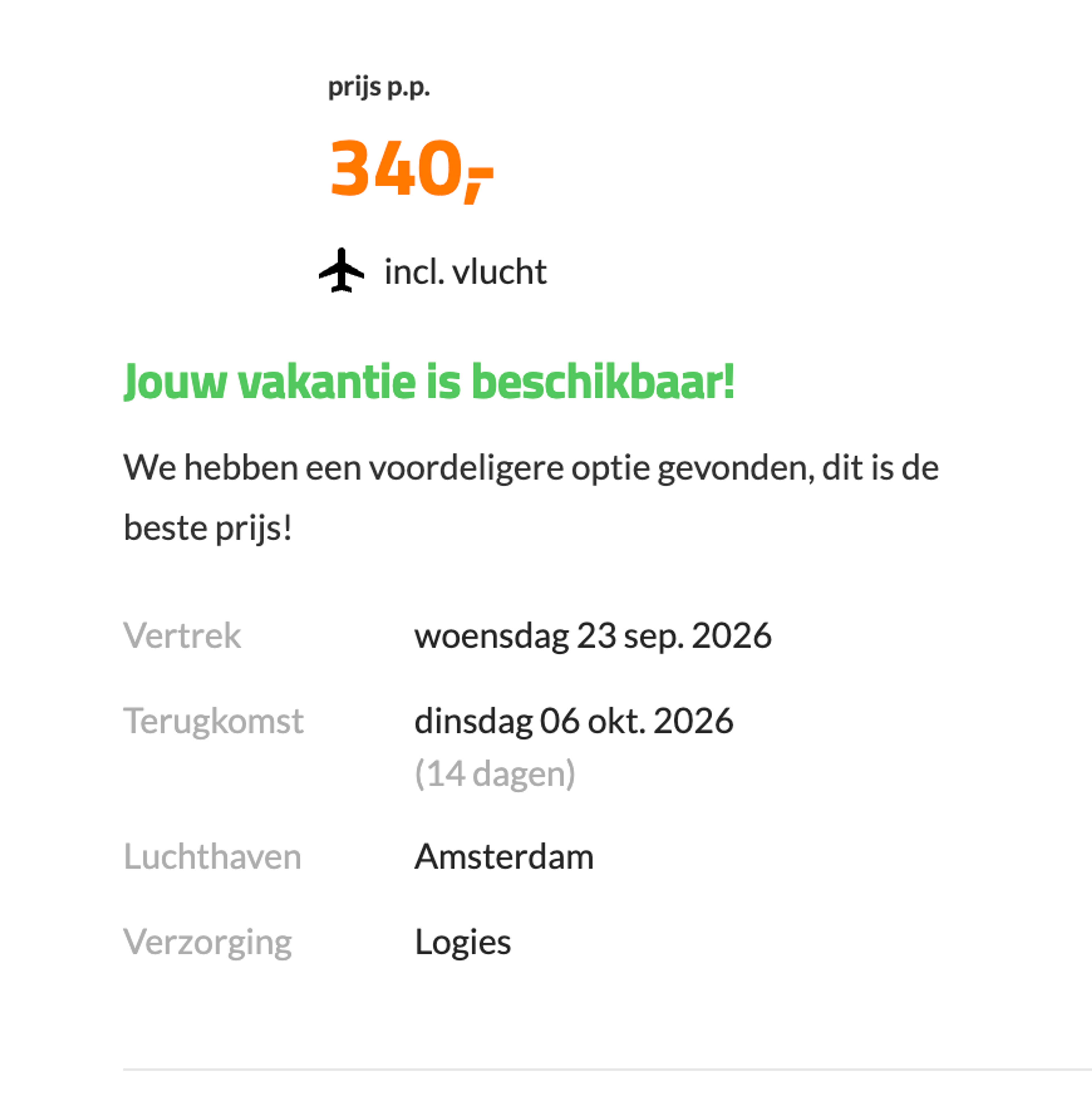Boekingsvoorbeeld
