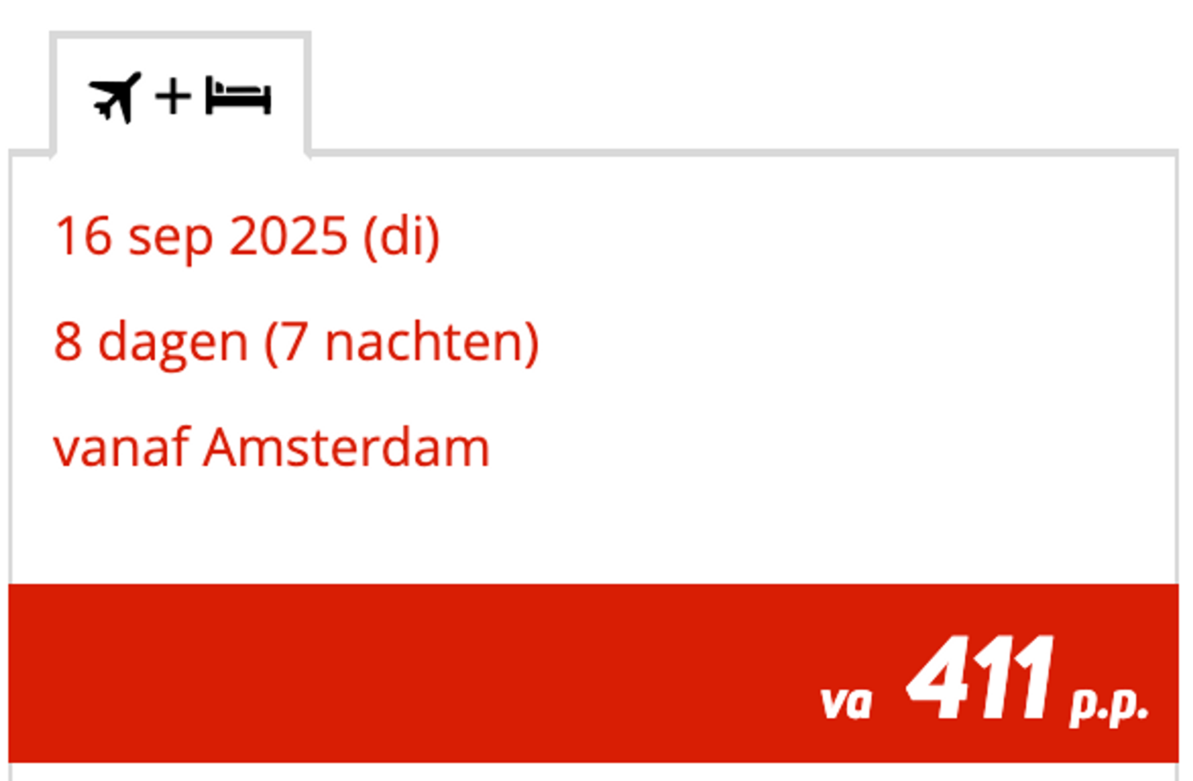 Boekingsvoorbeeld