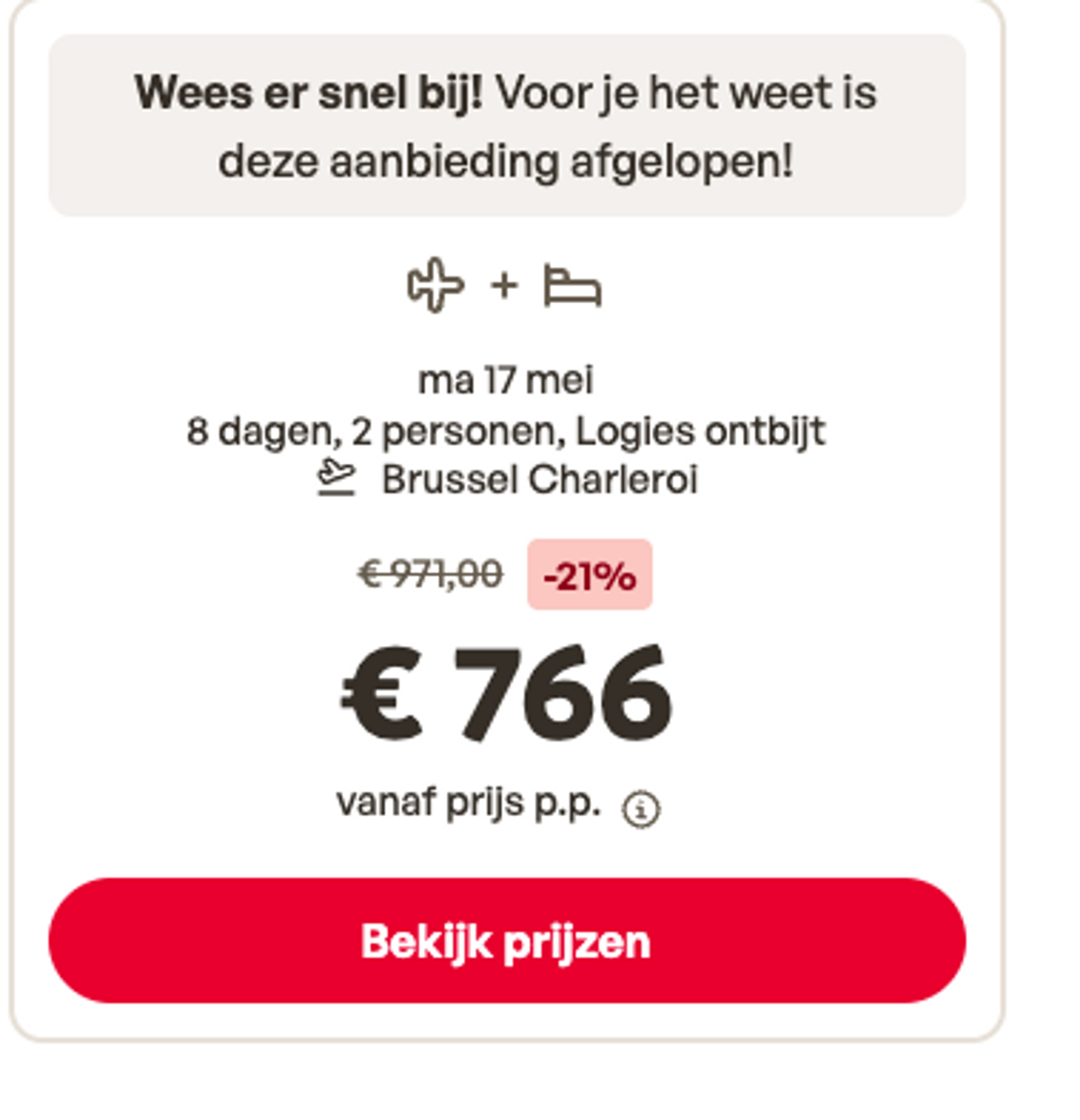 Boekingsvoorbeeld
