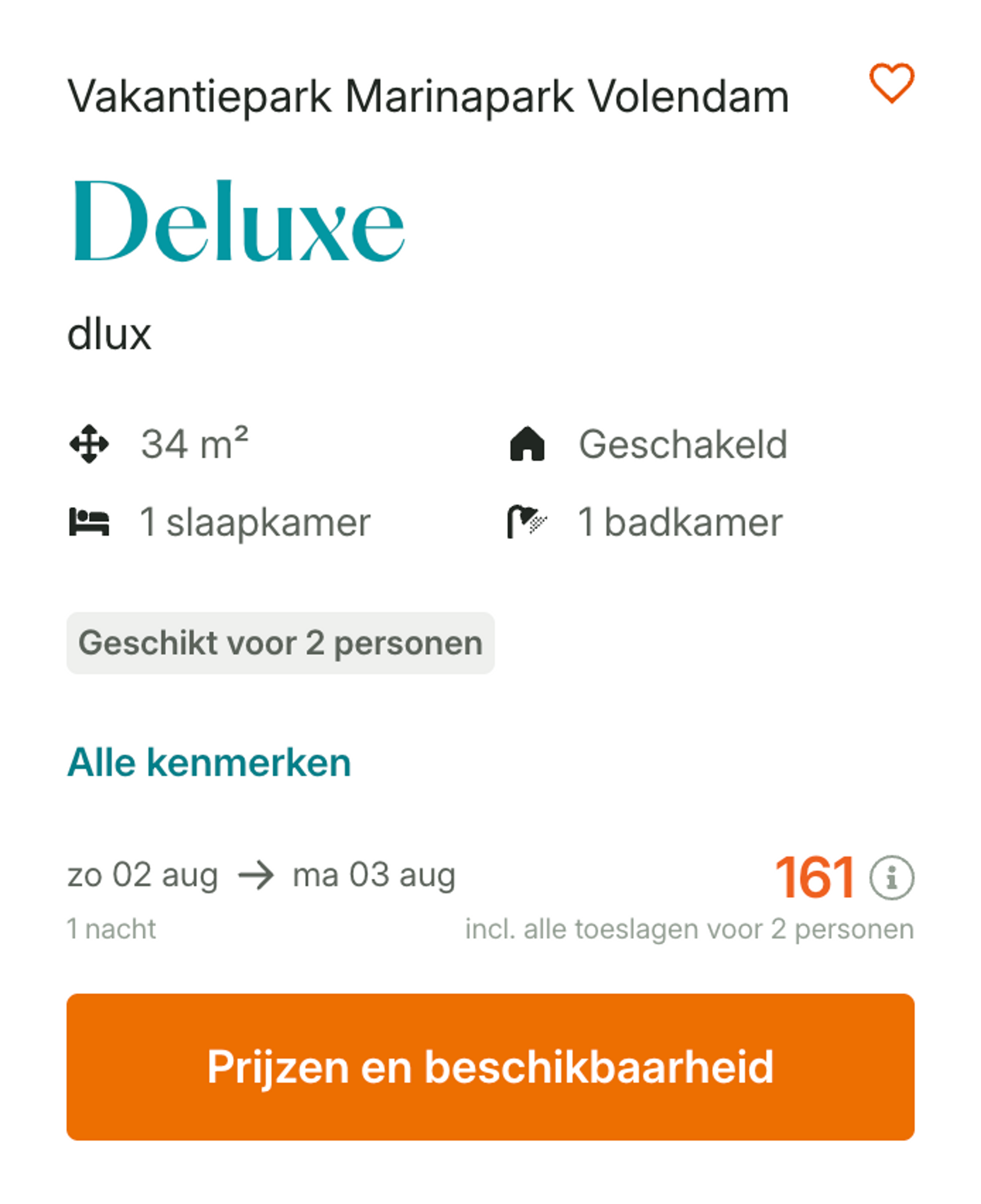 Boekingsvoorbeeld