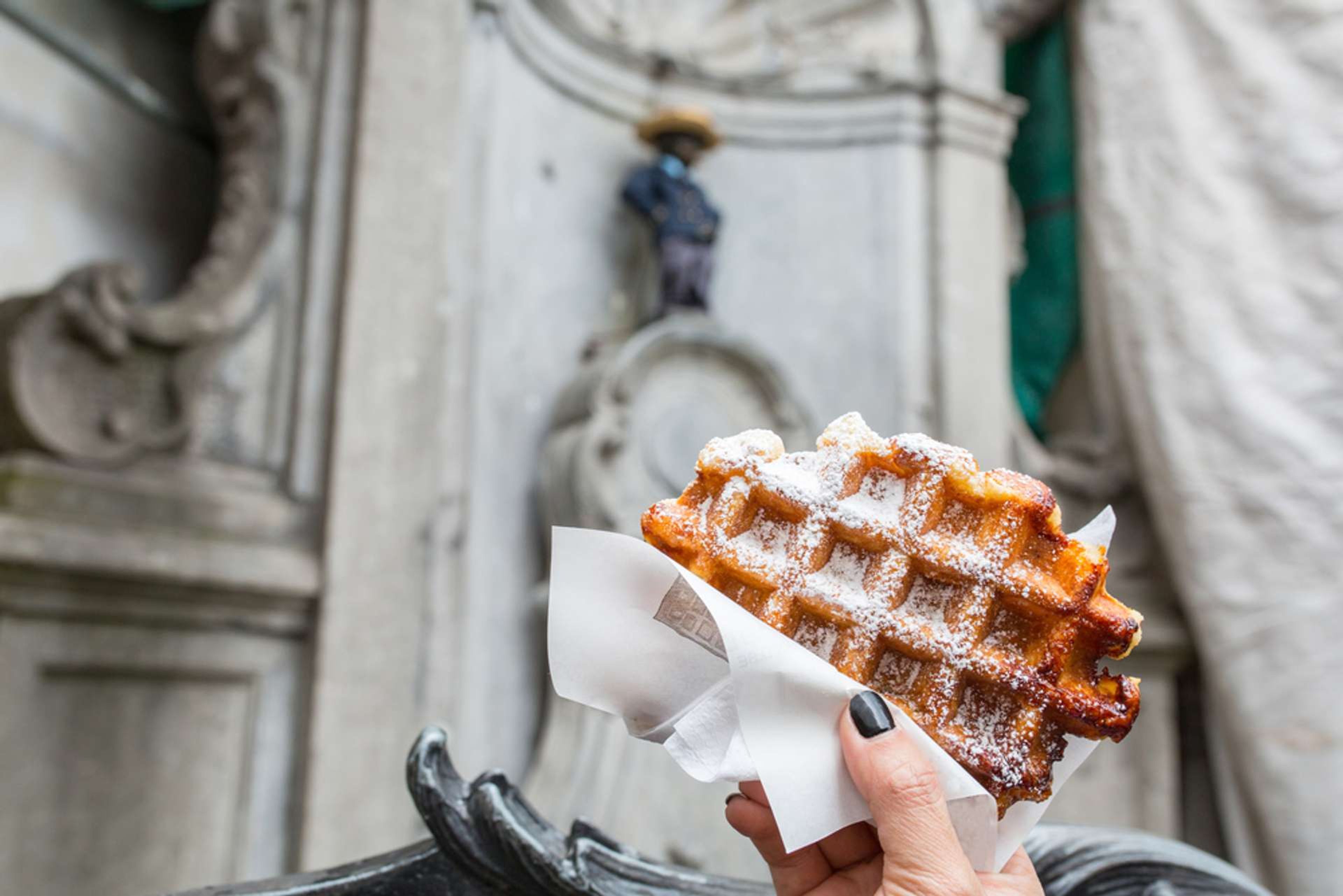 België Brussel Manneken pis wafel