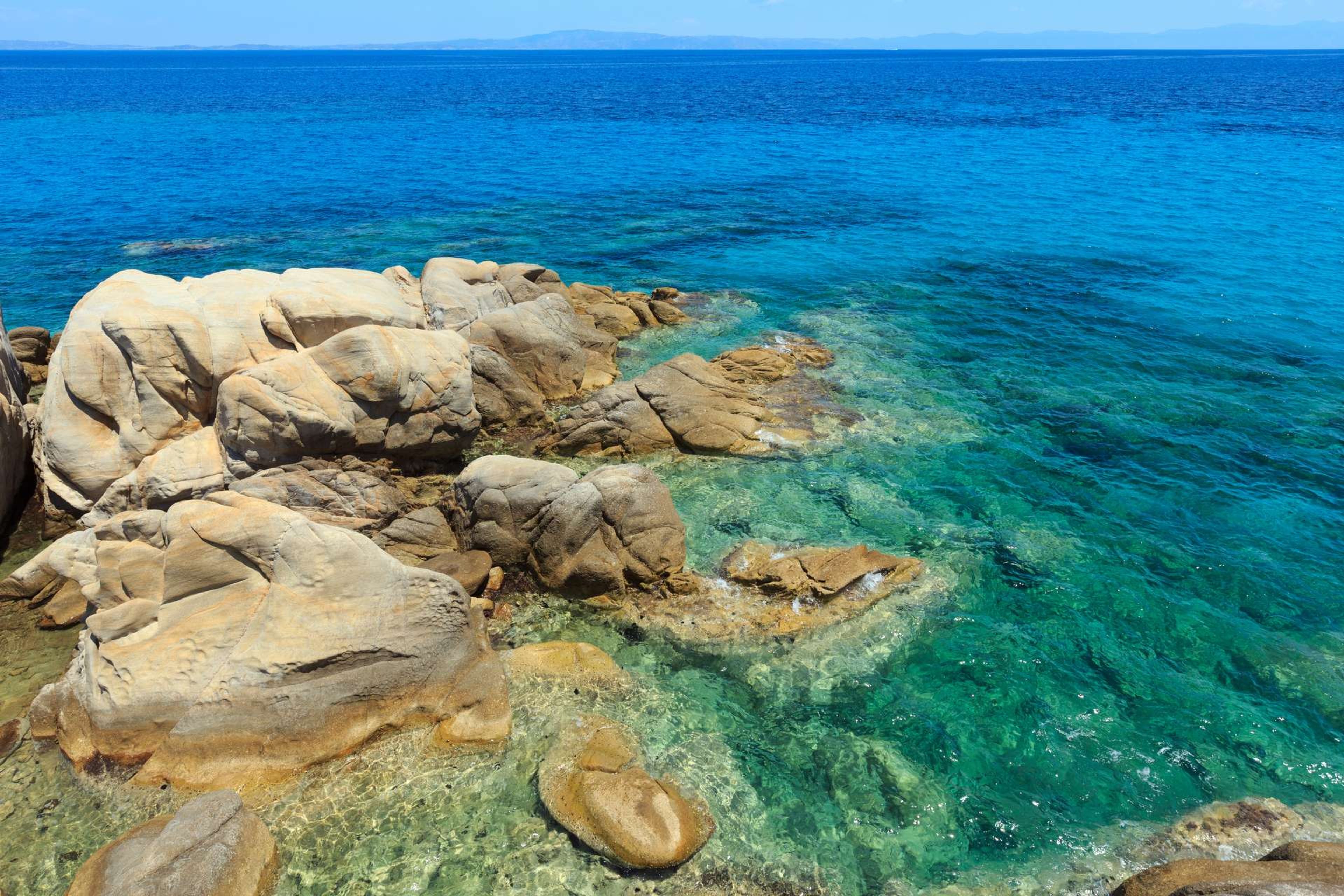 Griekenland Chalkidiki Karidi Aegean sea,