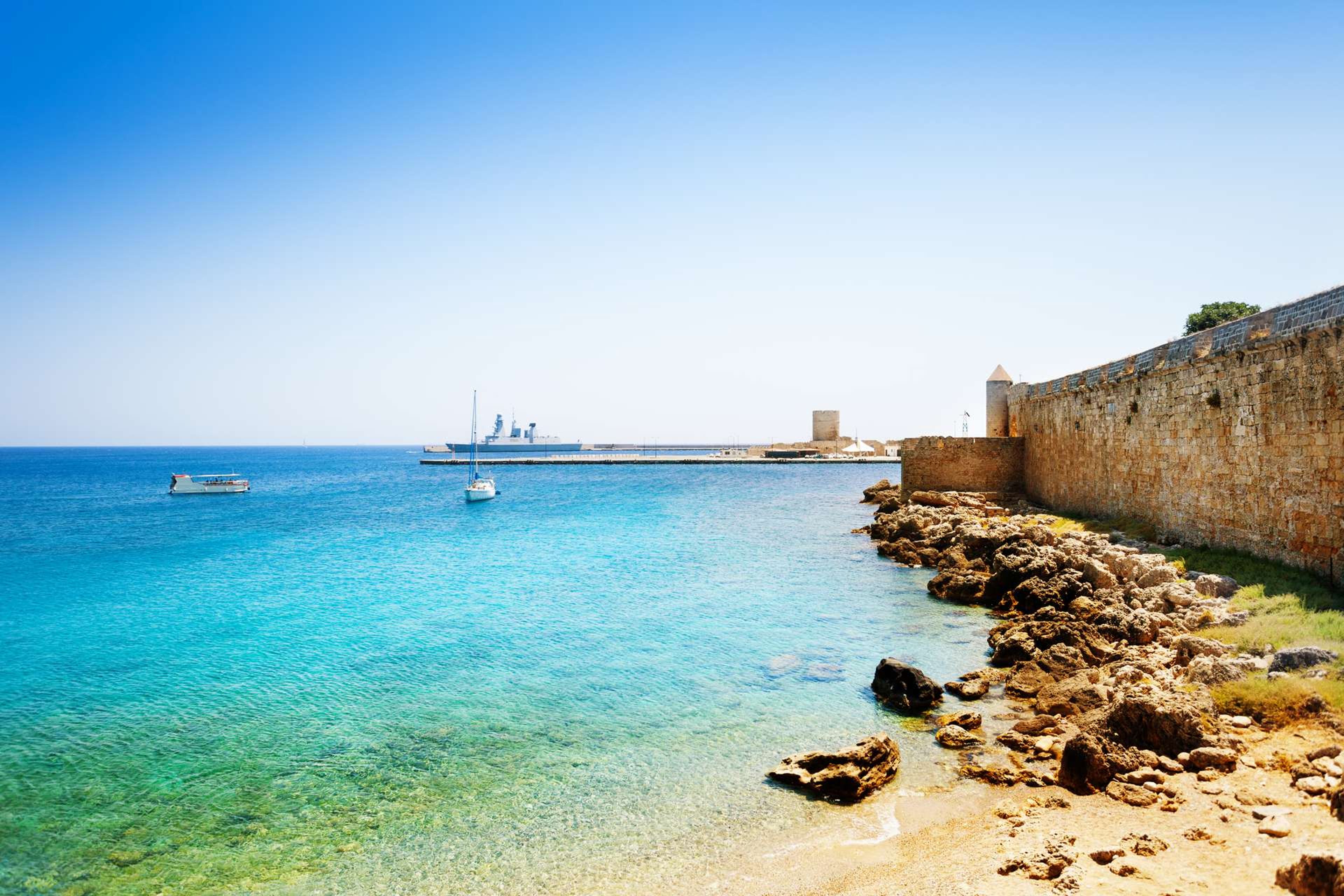 Griekenland Rhodos Mandraki Harbor