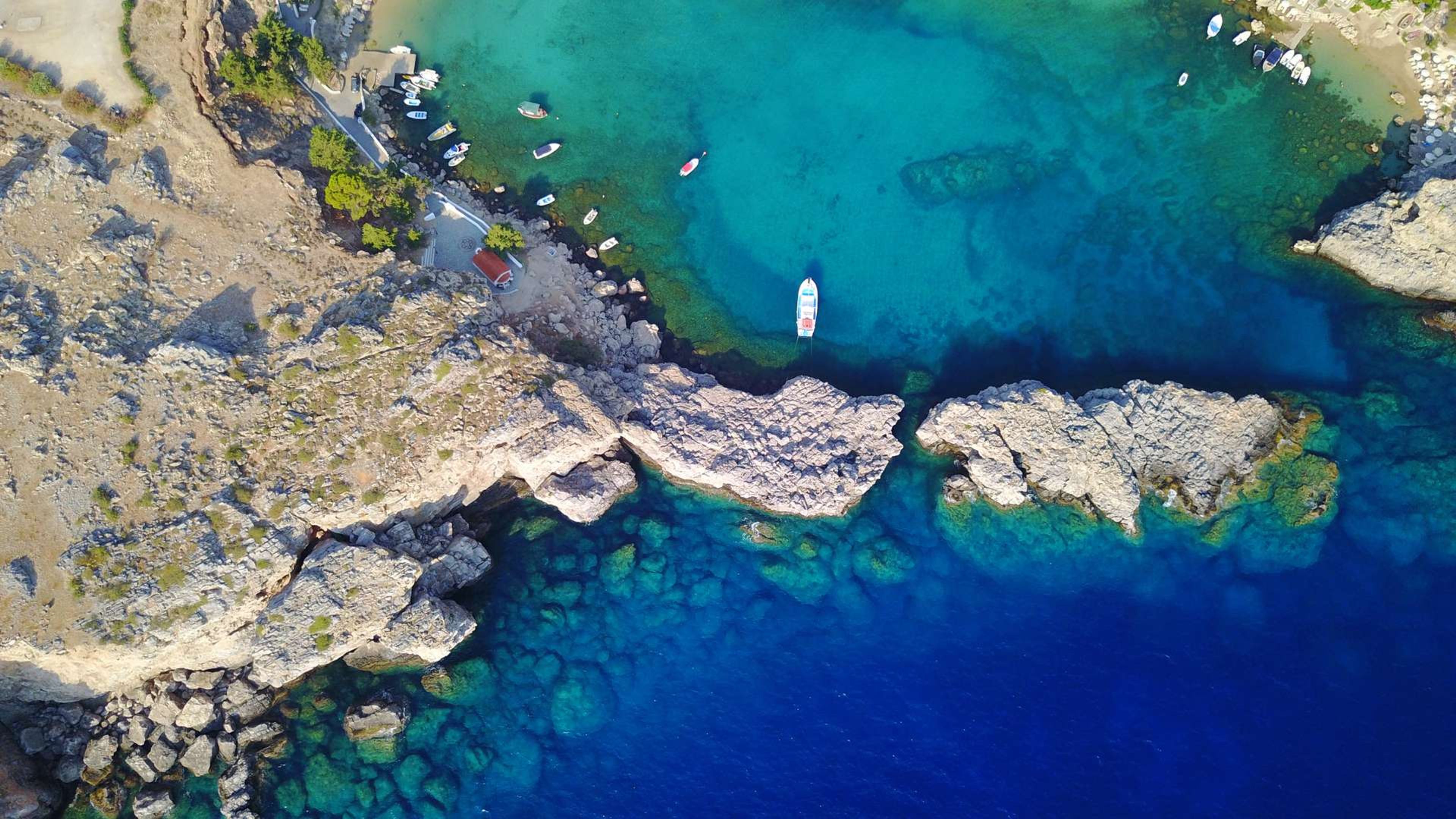 Griekenland Rhodes Lindos Saint Paul bay