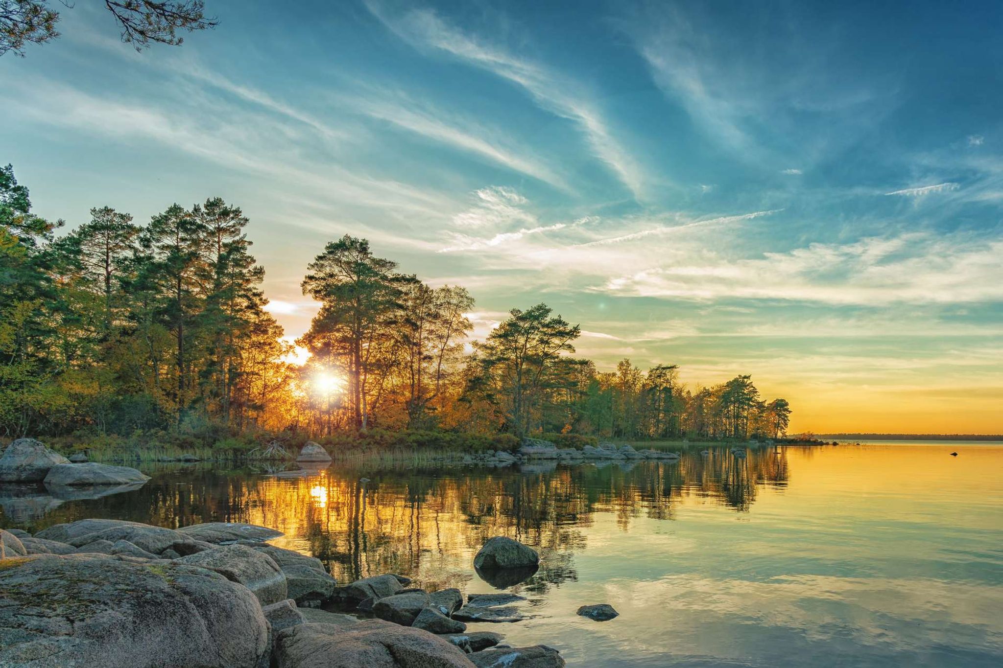 Zweden landschap natuur herfst