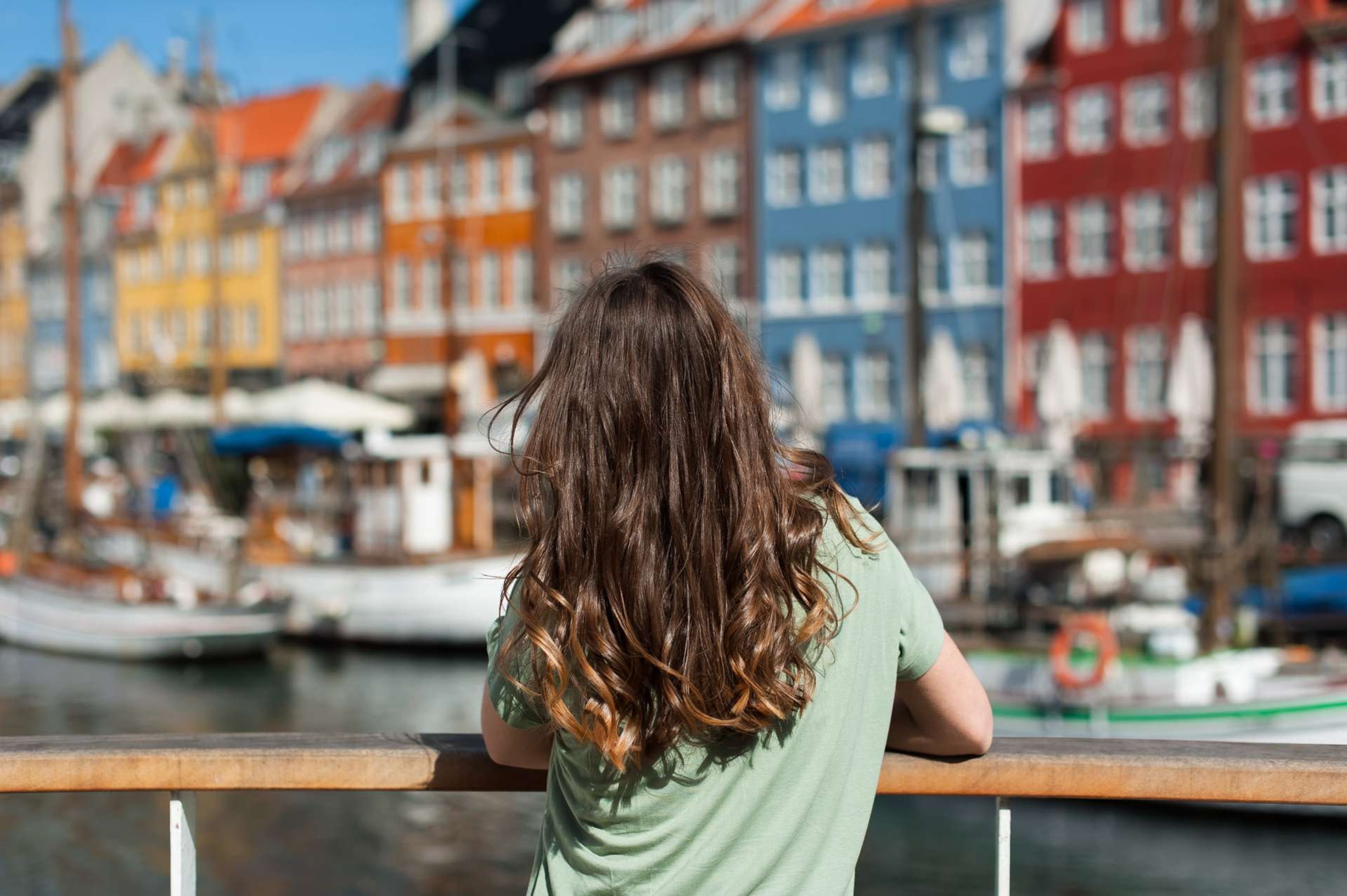 Denemarken  Kopenhagen Nyhavn harbor