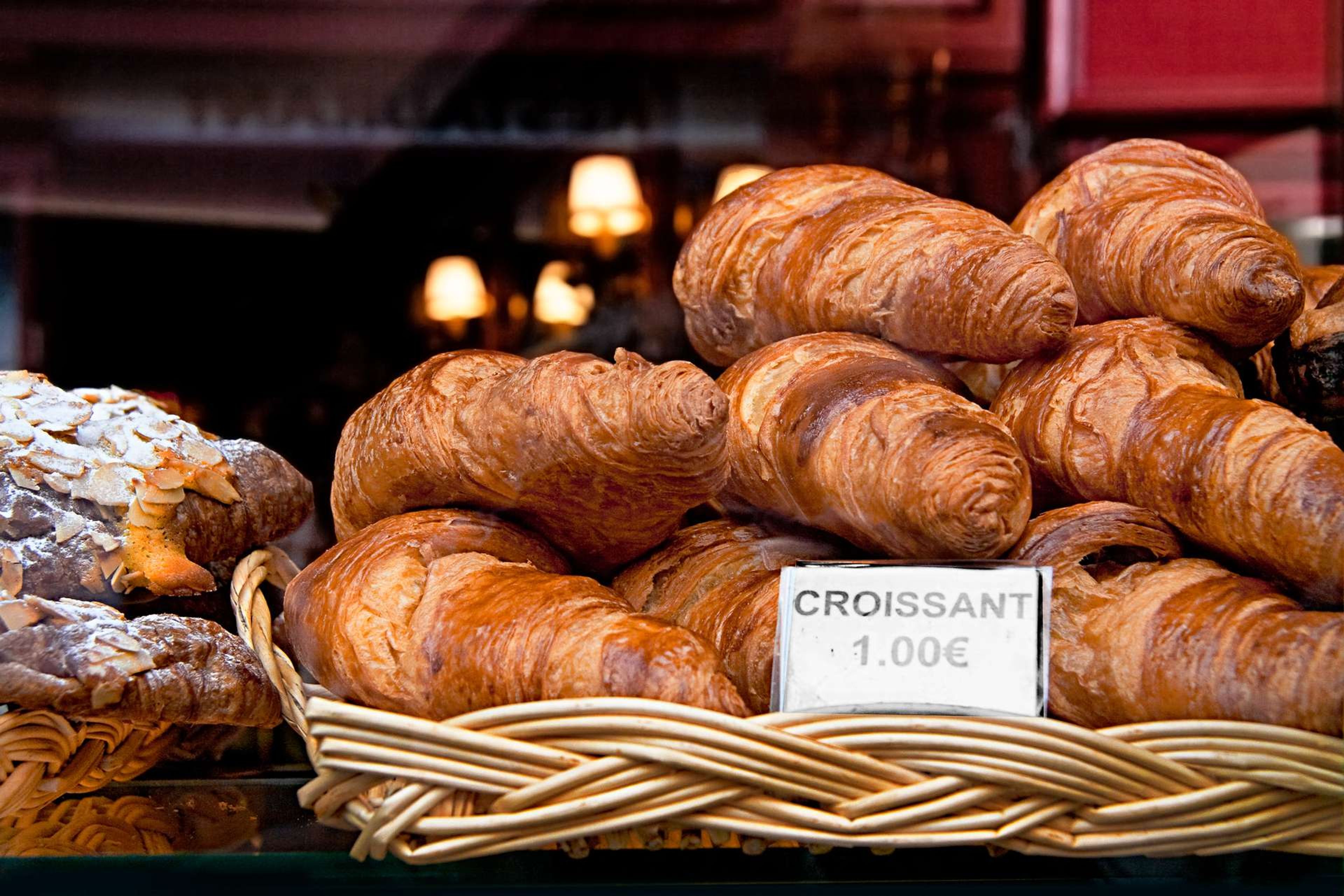 Frankrijk Parijs Latin Quarter croissants