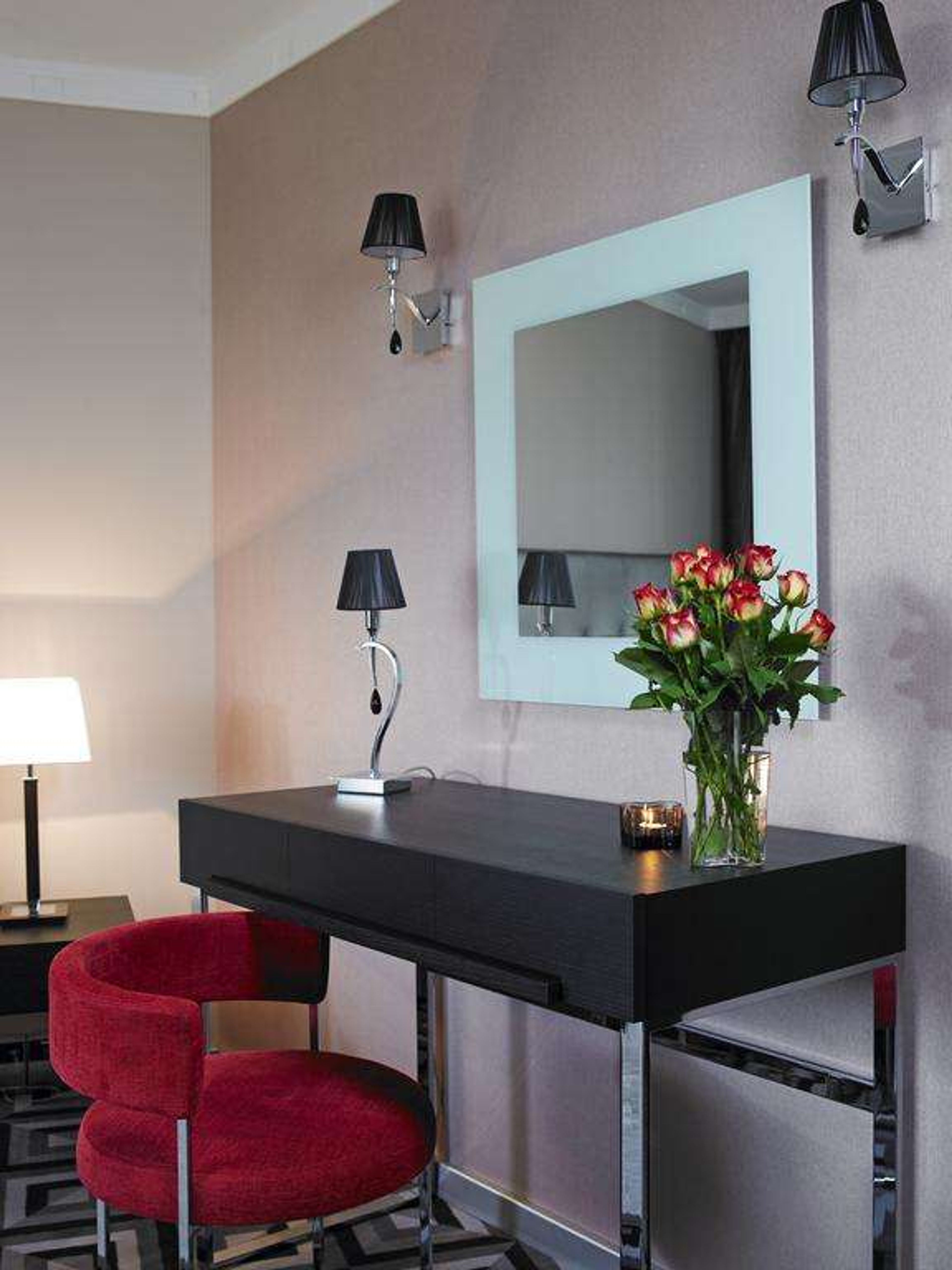 Hotel Belvedere kamer met tafel