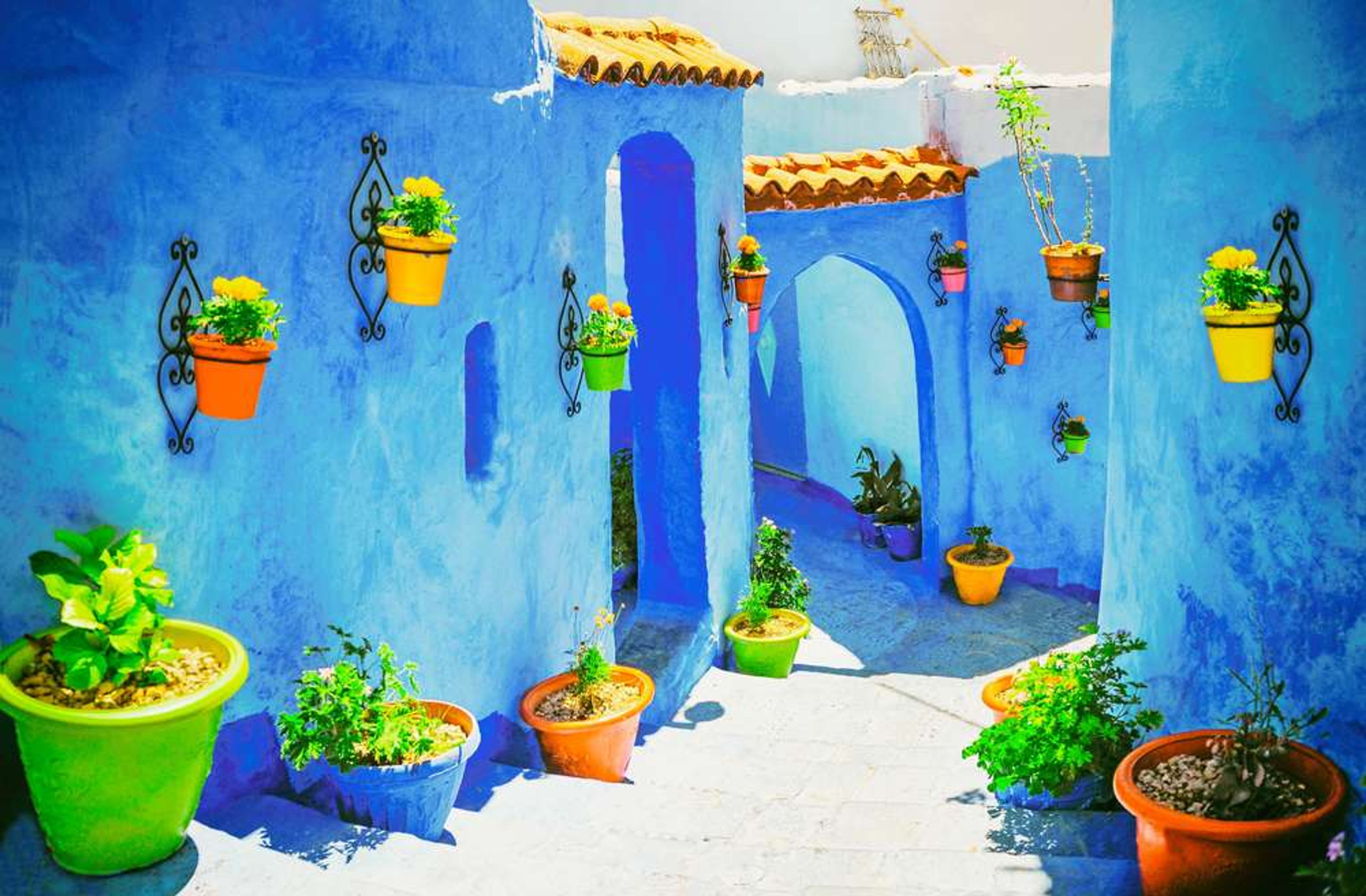 Morokko Chefchaouen blue medina