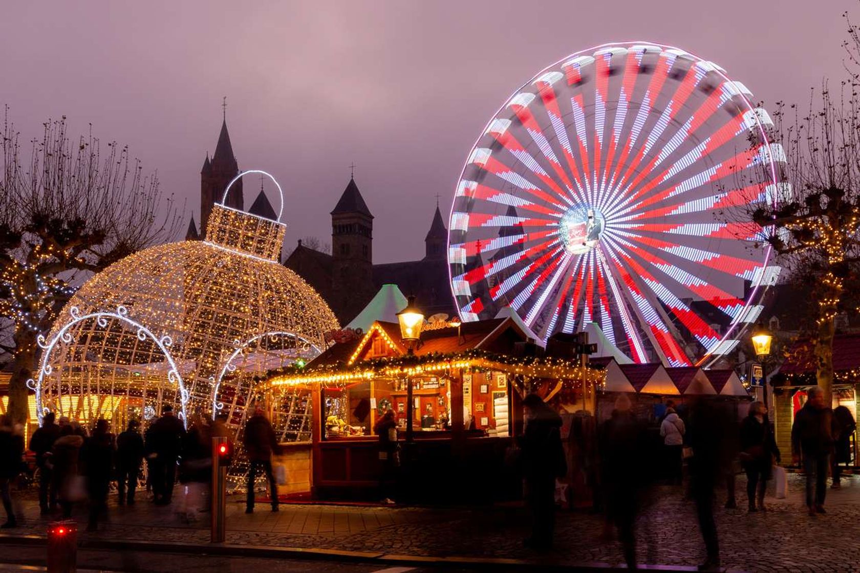 Maastrichtse kerstmarkt avond