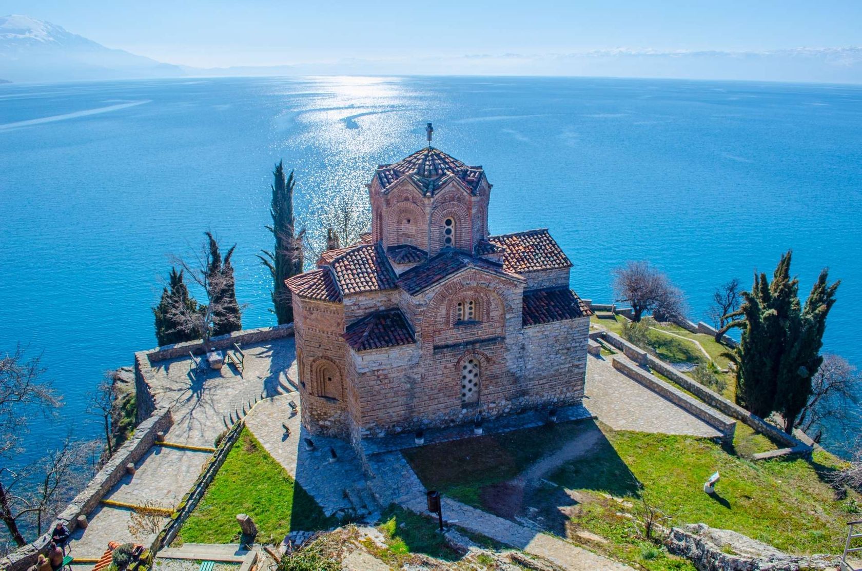 Macedonië Ohrid  Kaneo Church of St. John