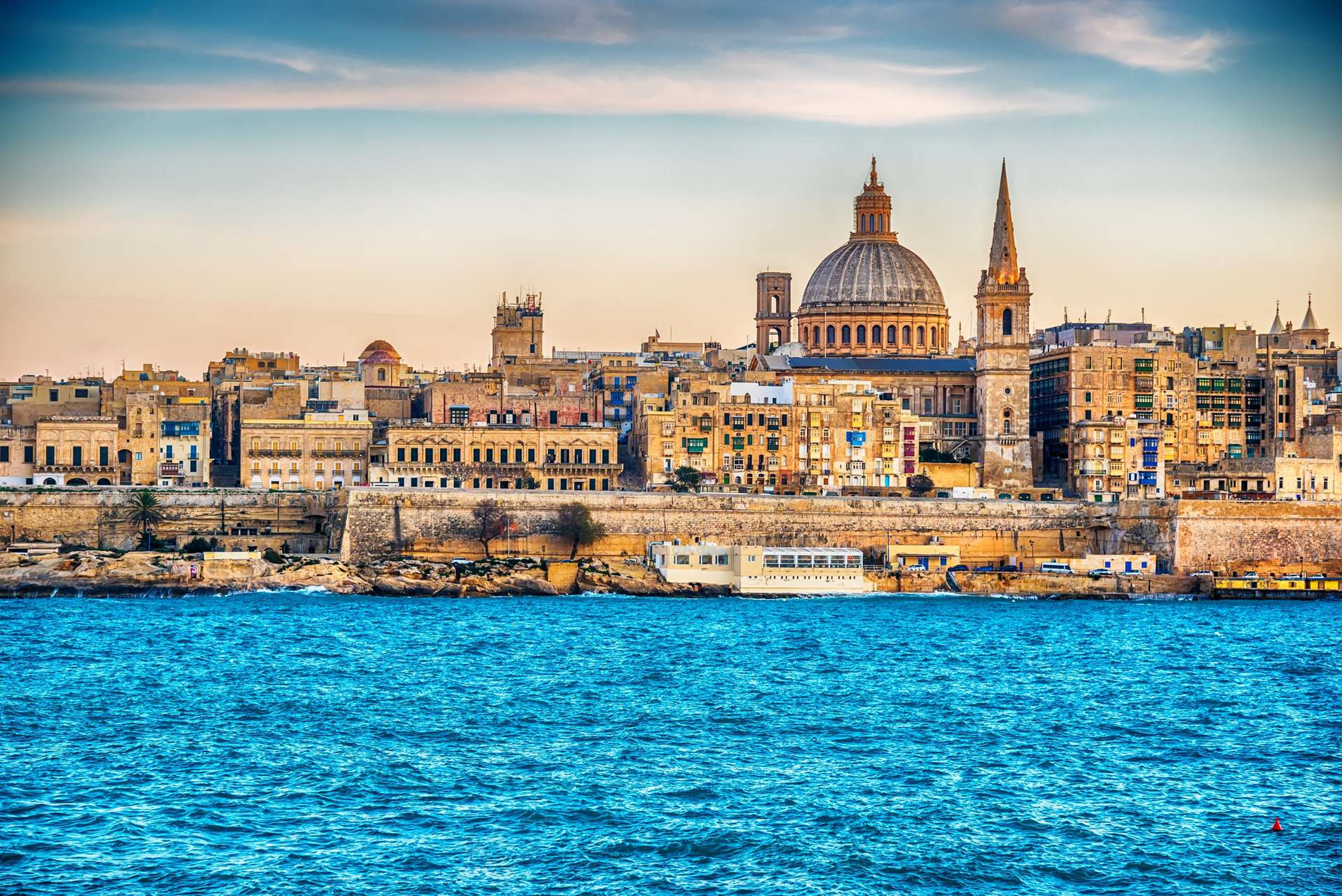Malta Valletta skyline