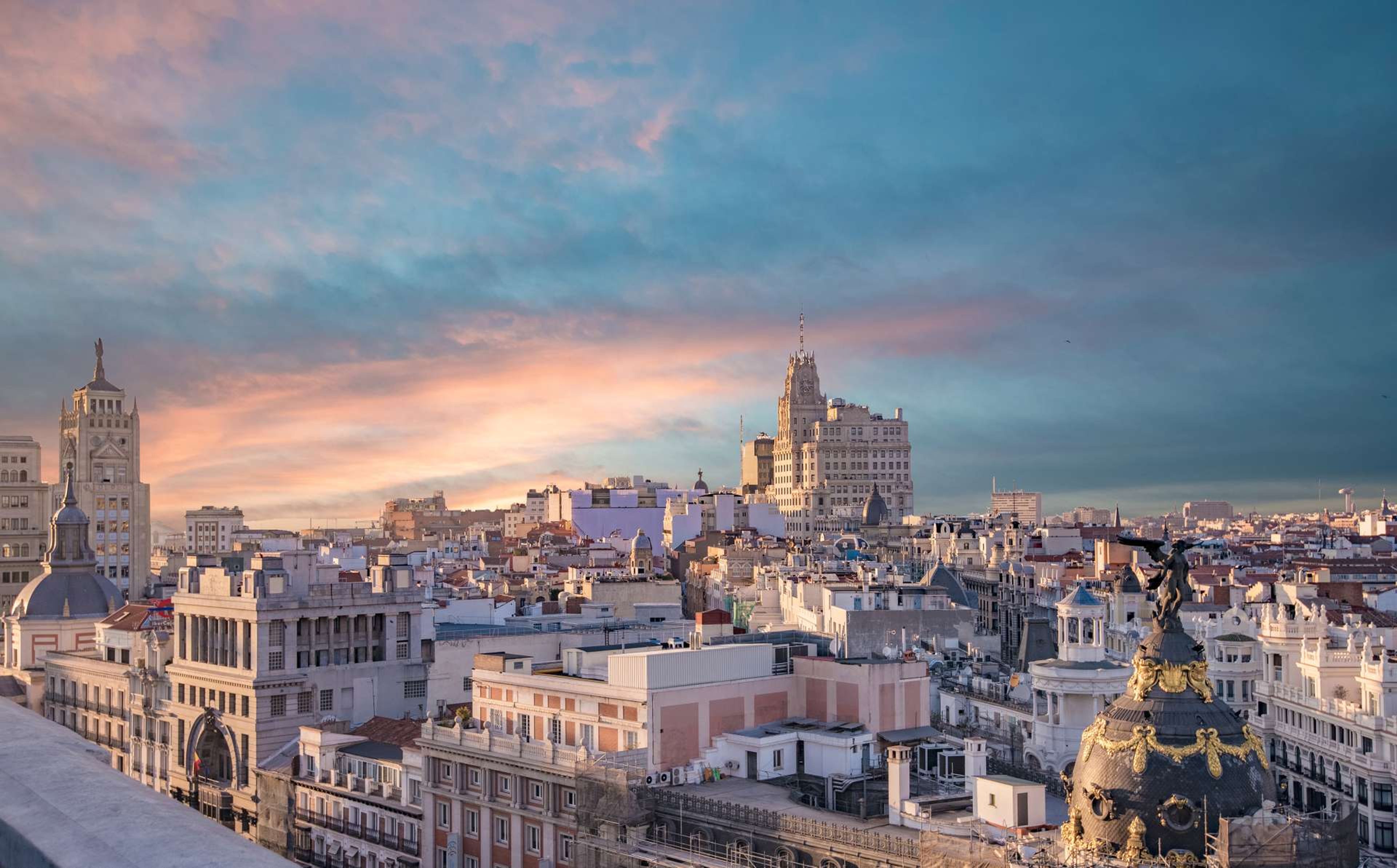 Spanje Madrid skyline