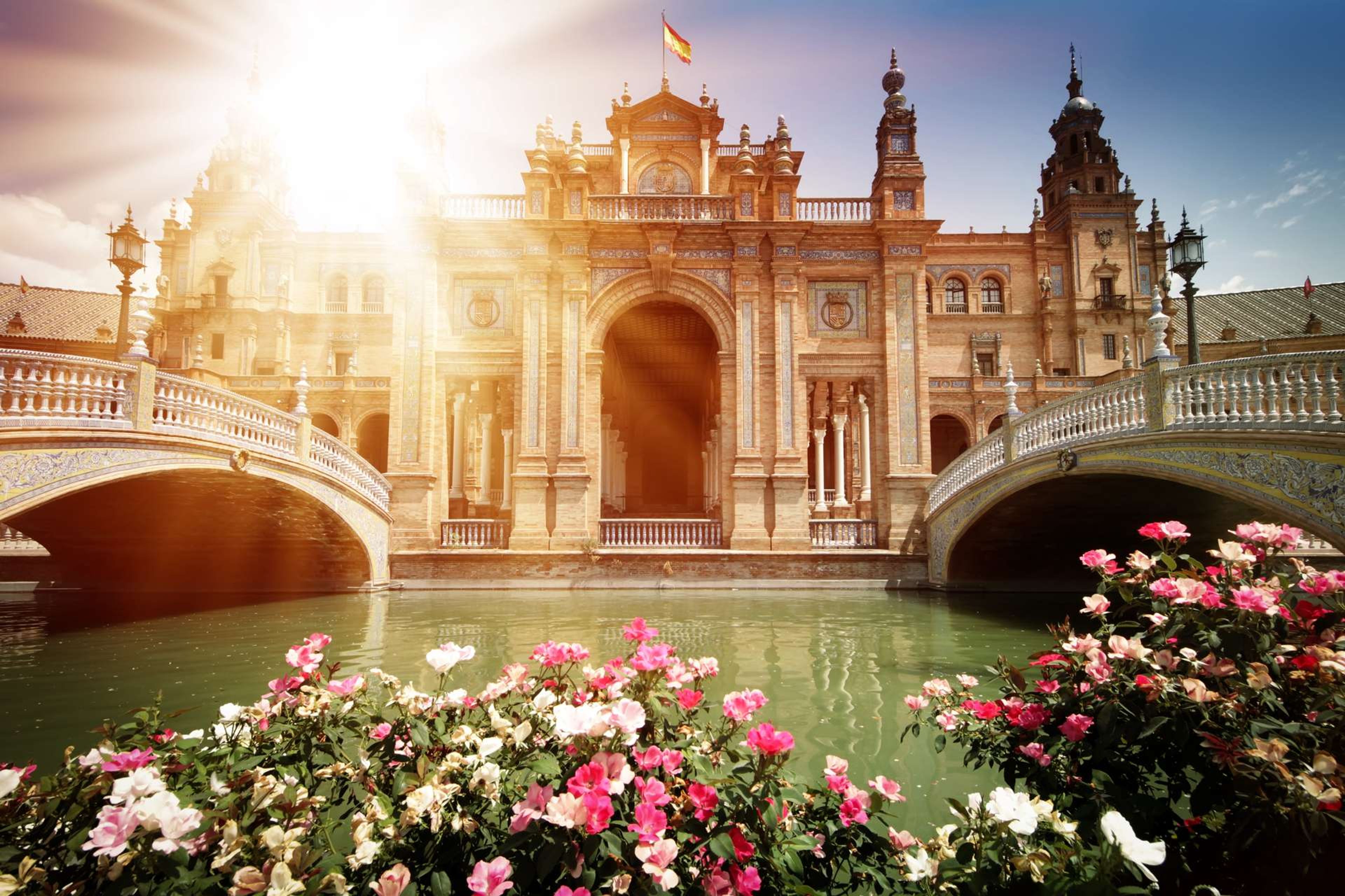 Spanje Andalusië Sevilla Plaza de Espana