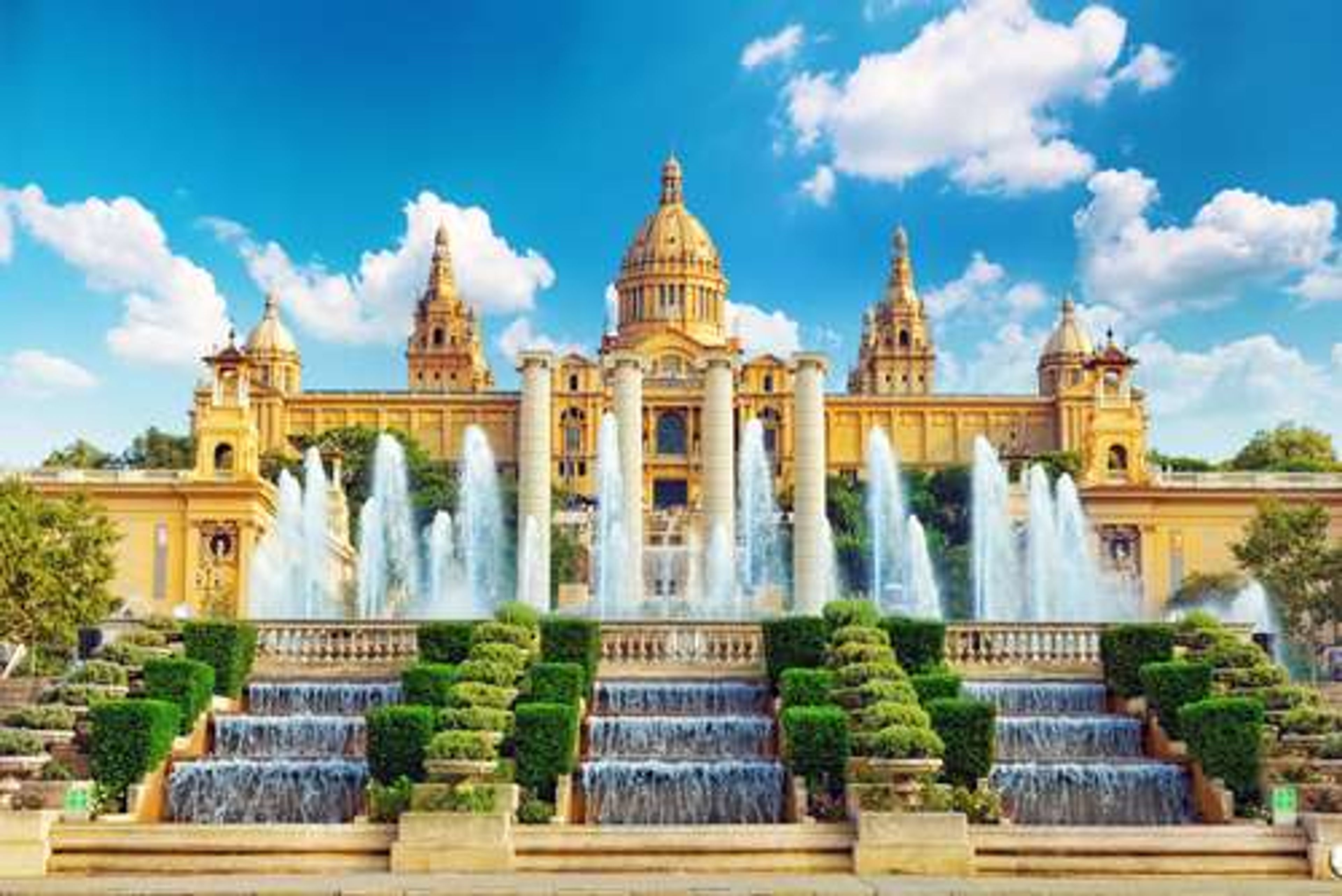 Spanje Barcelona Placa De Espanya National Museum in Barcelona