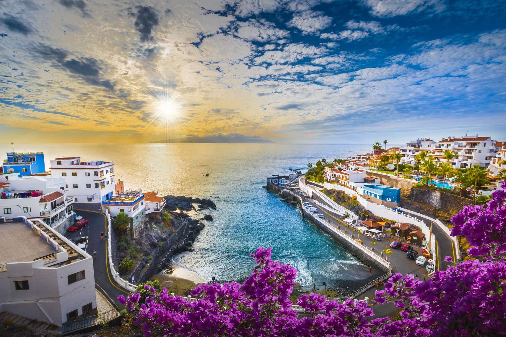 Spanje Canarische eilanden Tenerife Puerto de Santiago city