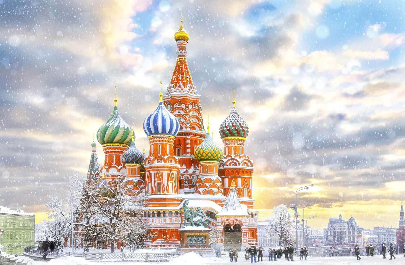 Rusland Moskou St. Basil s Cathedral on Red Square1