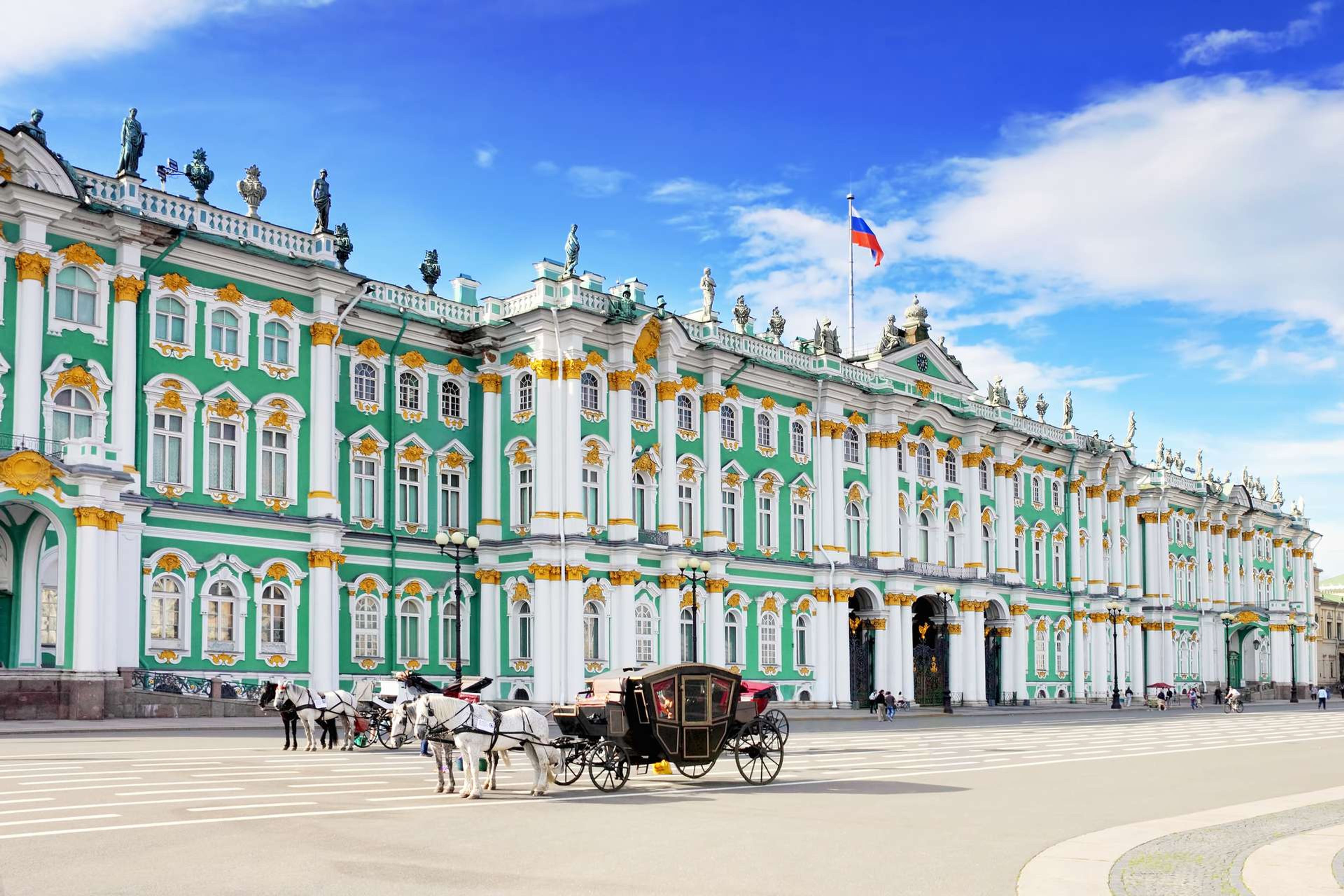 Rusland St. Petersburg Winter Palace square
