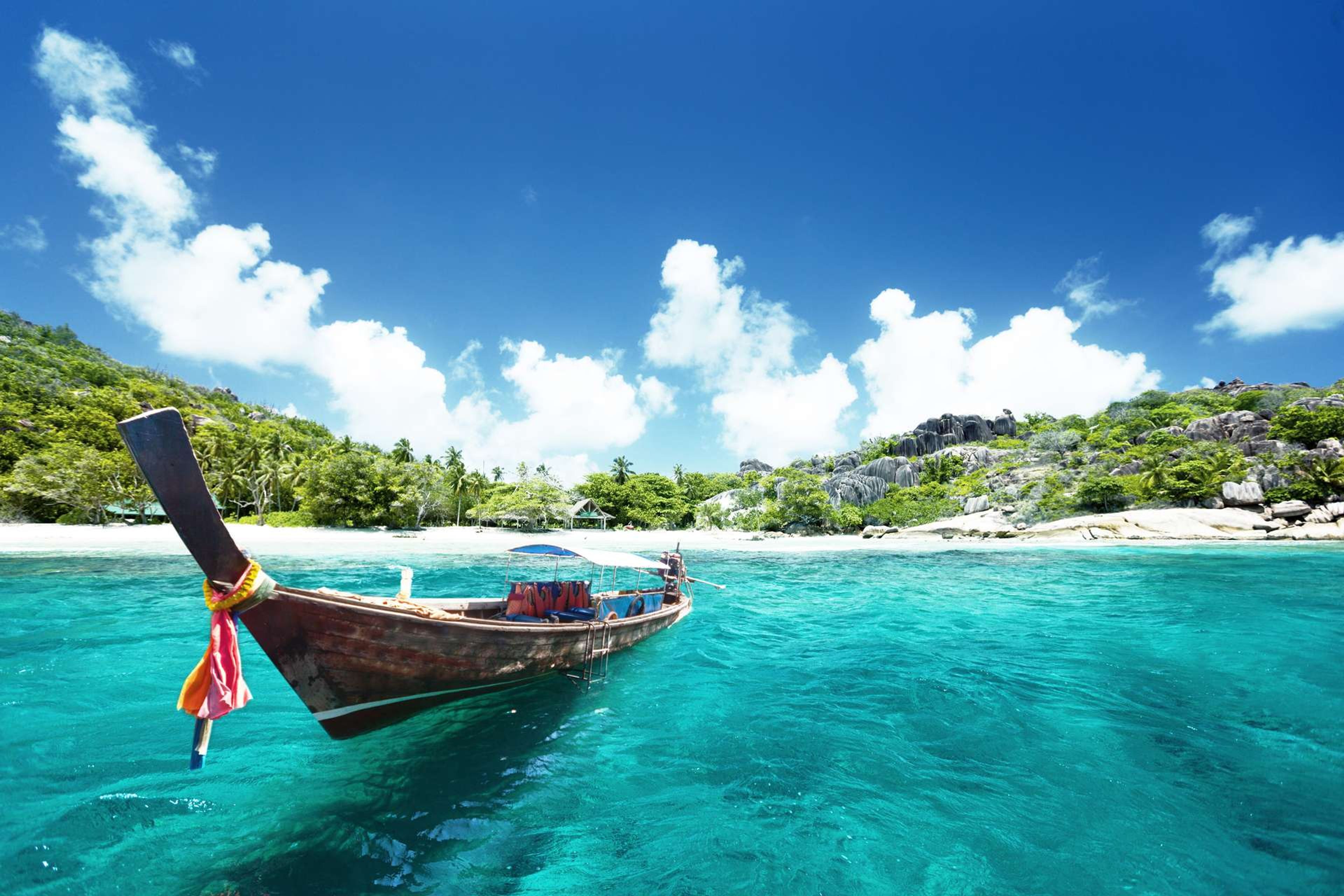 Thailand boat on beach