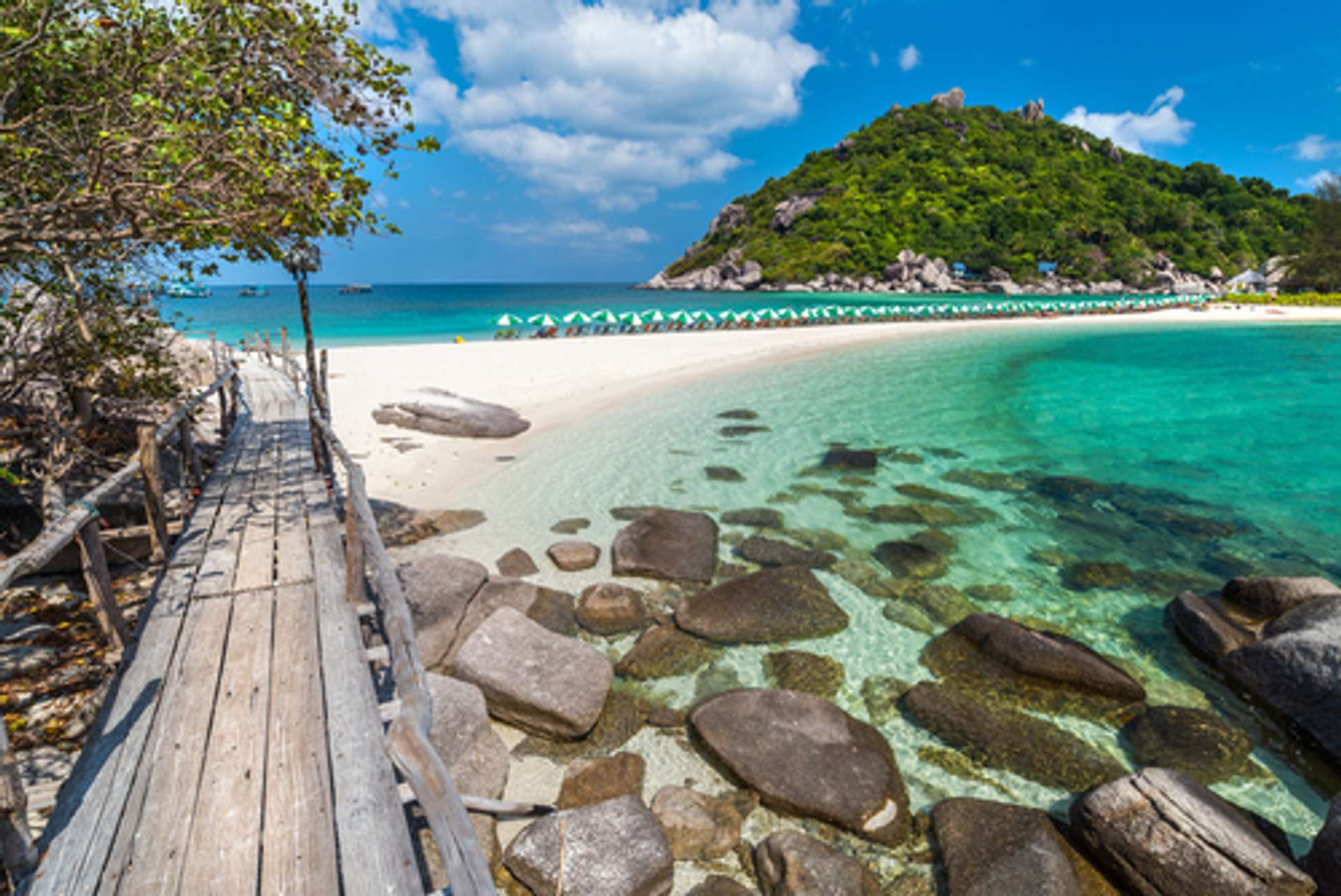 Thailand Koh Tao View of Nang Yuan island