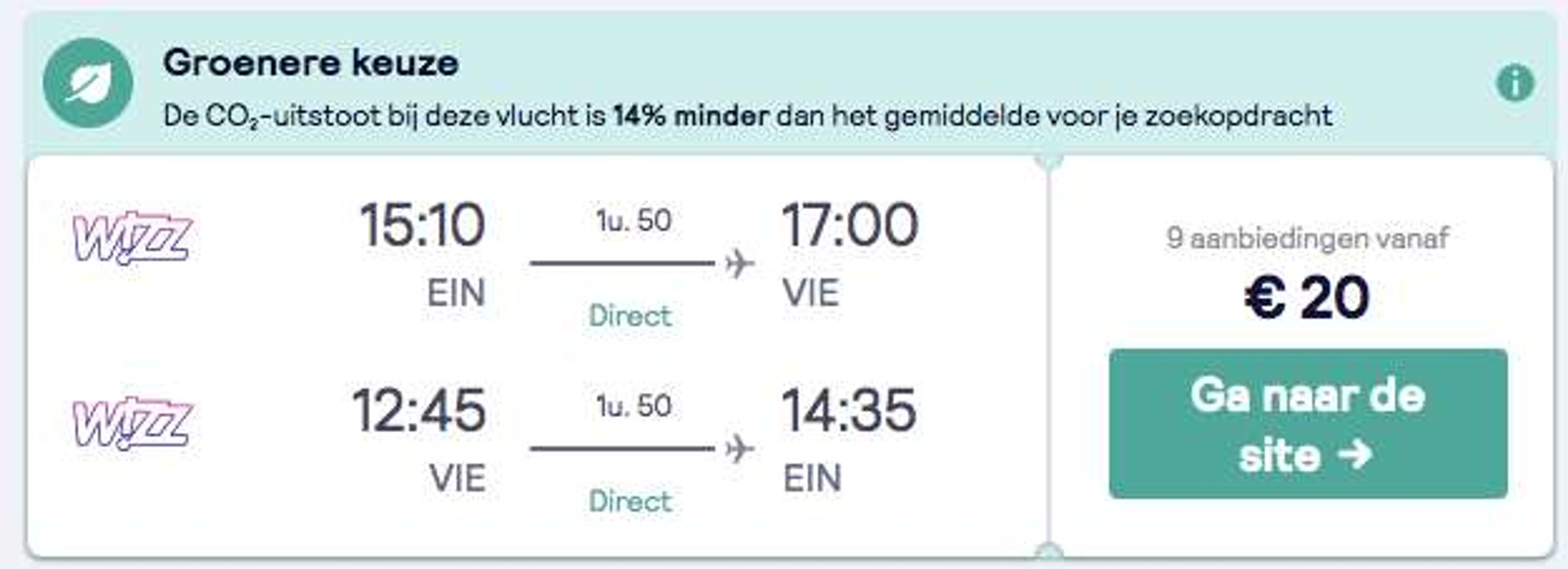 Boekingsvoorbeeld