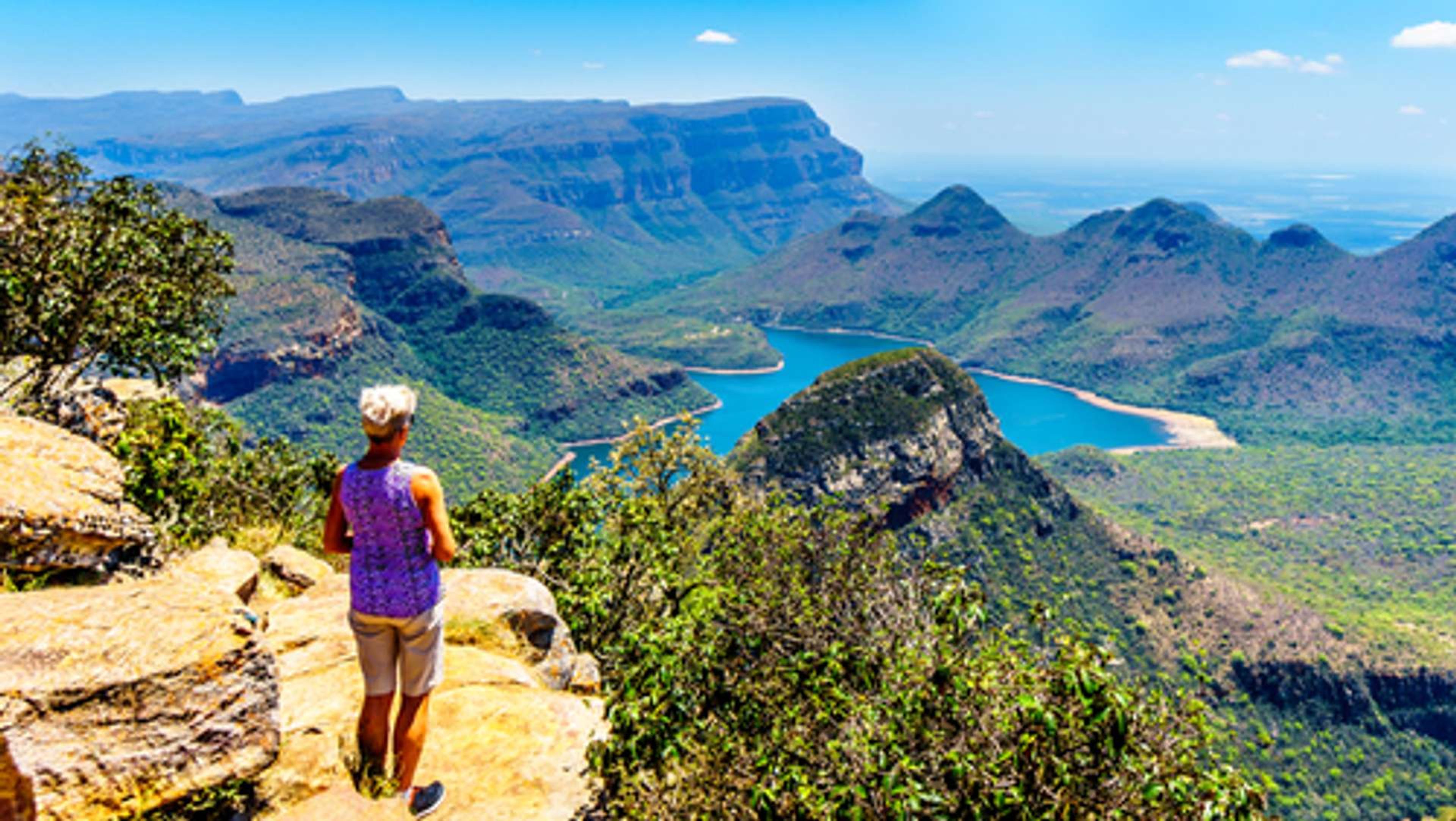 Zuid Afrika Mpumalanga Panorama Route Blyde River Canyon en Blyde River Dam